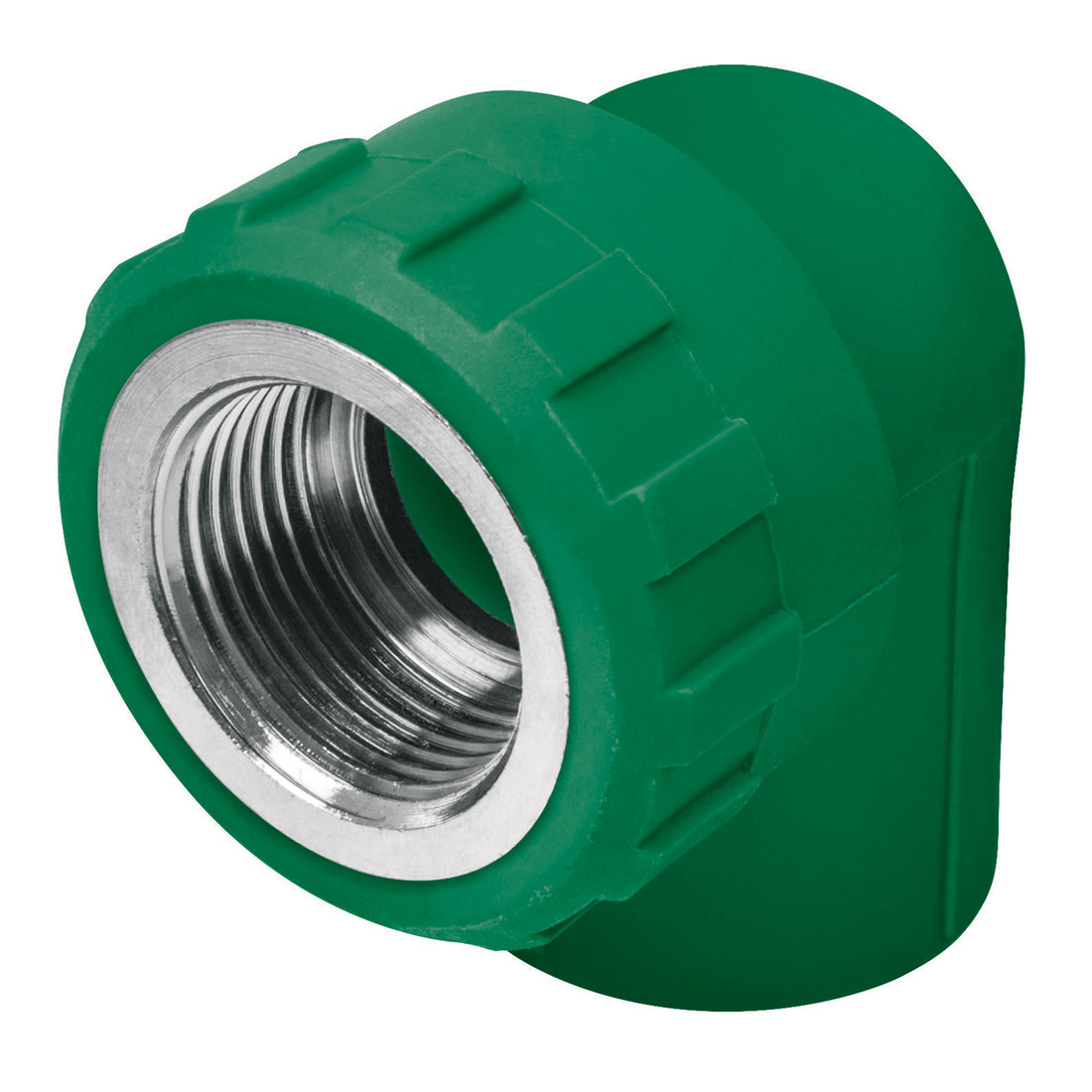 Codo 90° PPR, 1/2", rosca hembra con inserto metálico, FOSET