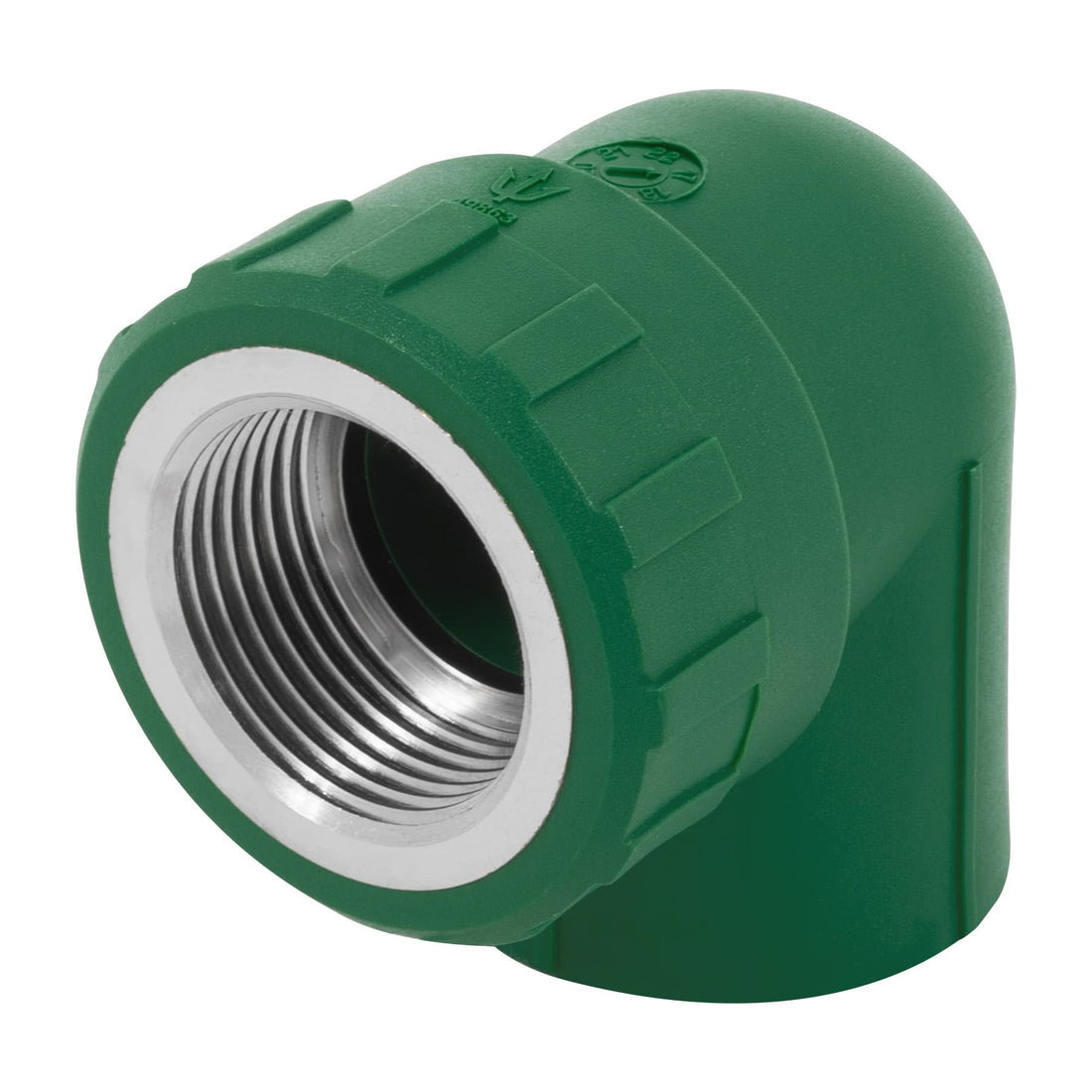 Codo 90° PPR, 1", rosca hembra con inserto metálico, FOSET