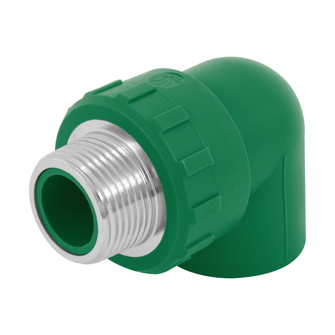 Codo 90° PPR, 1", rosca macho con inserto metálico, FOSET
