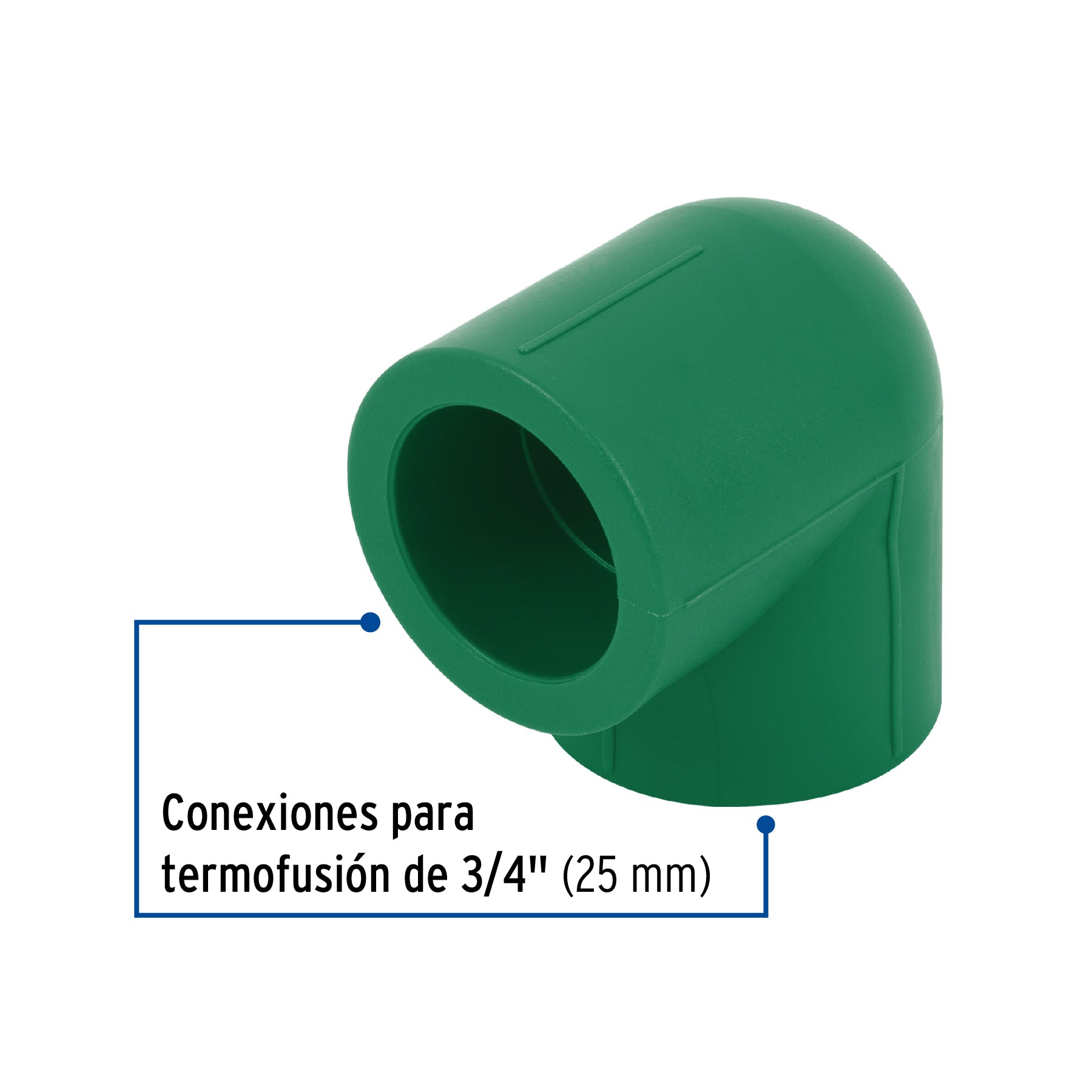 Codo 90° PPR, 3/4", FOSET