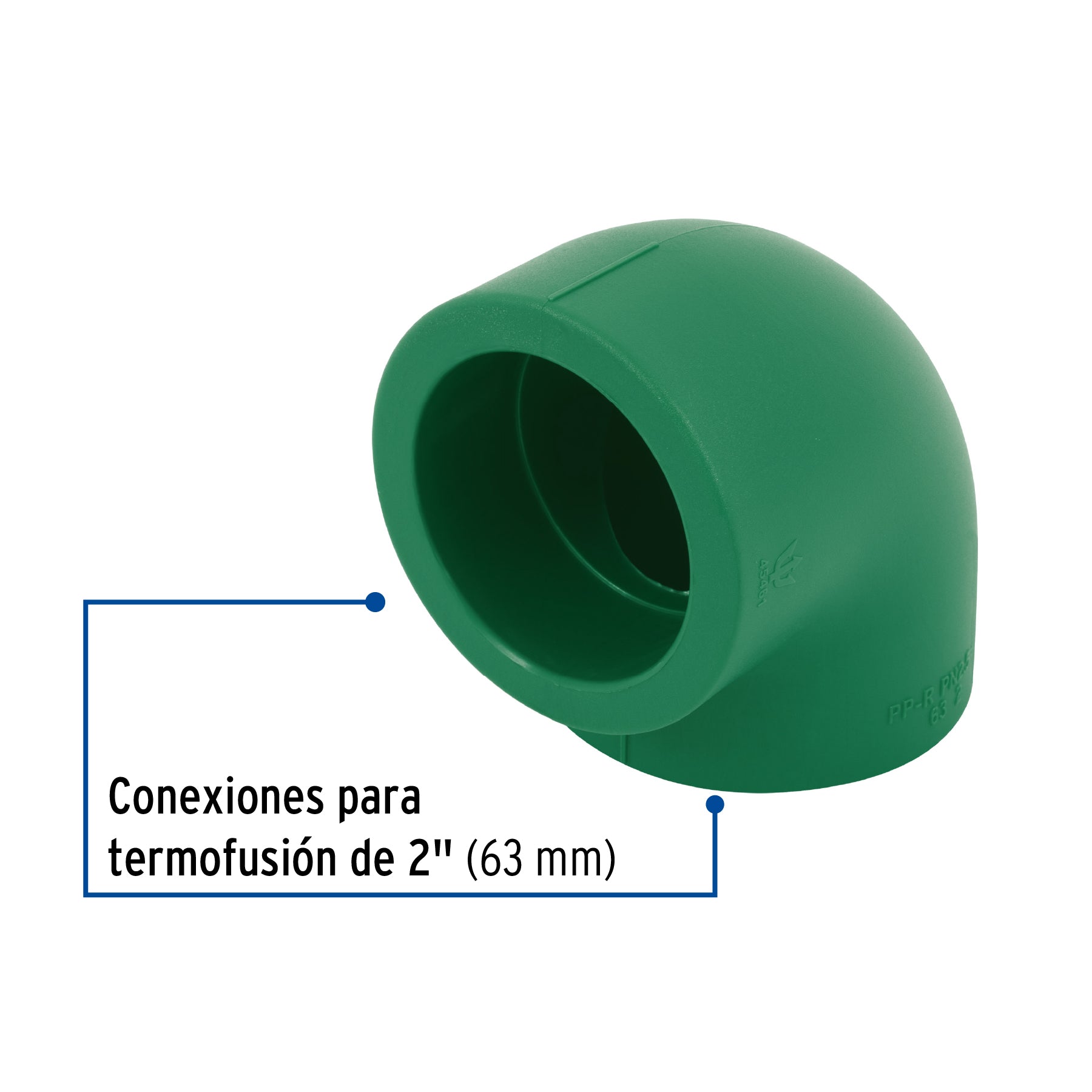 Codo 90° PPR, 2", FOSET