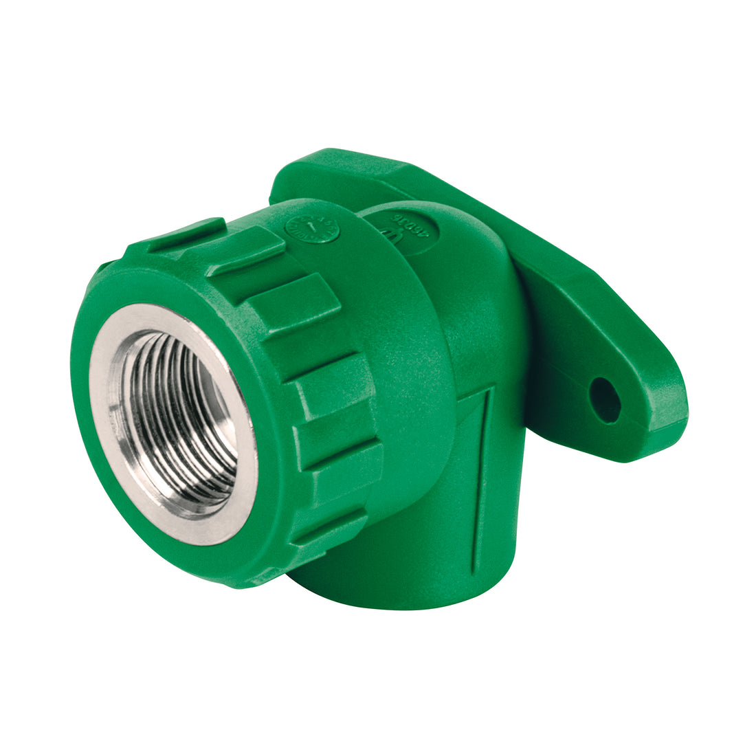 Codo oreja 90° PPR, 1/2", hembra con inserto metálico, FOSET