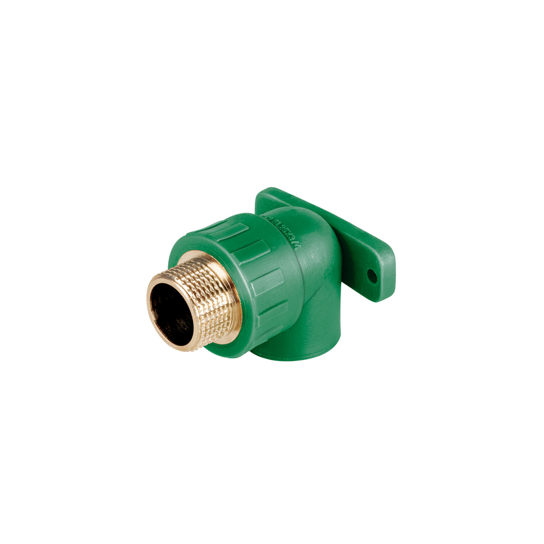 Codo oreja 90° PPR, 3/4", macho con inserto metálico, FOSET