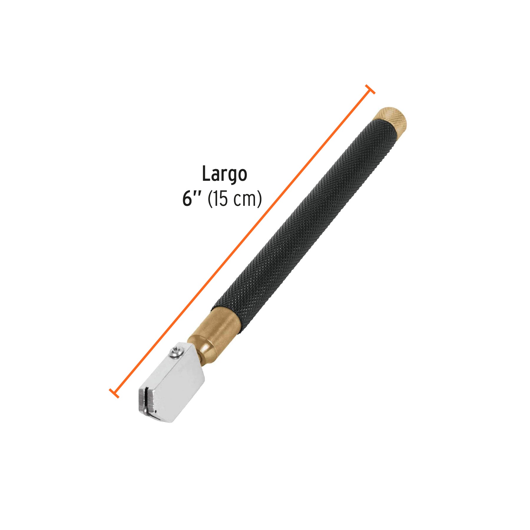 Cortador de vidrio 6" con depósito de aceite, TRUPER EXPERT