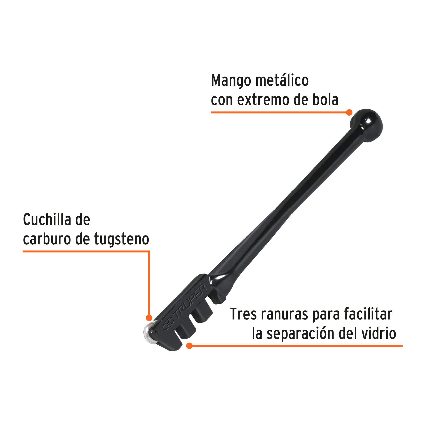 Cortador de vidrio 5", TRUPER