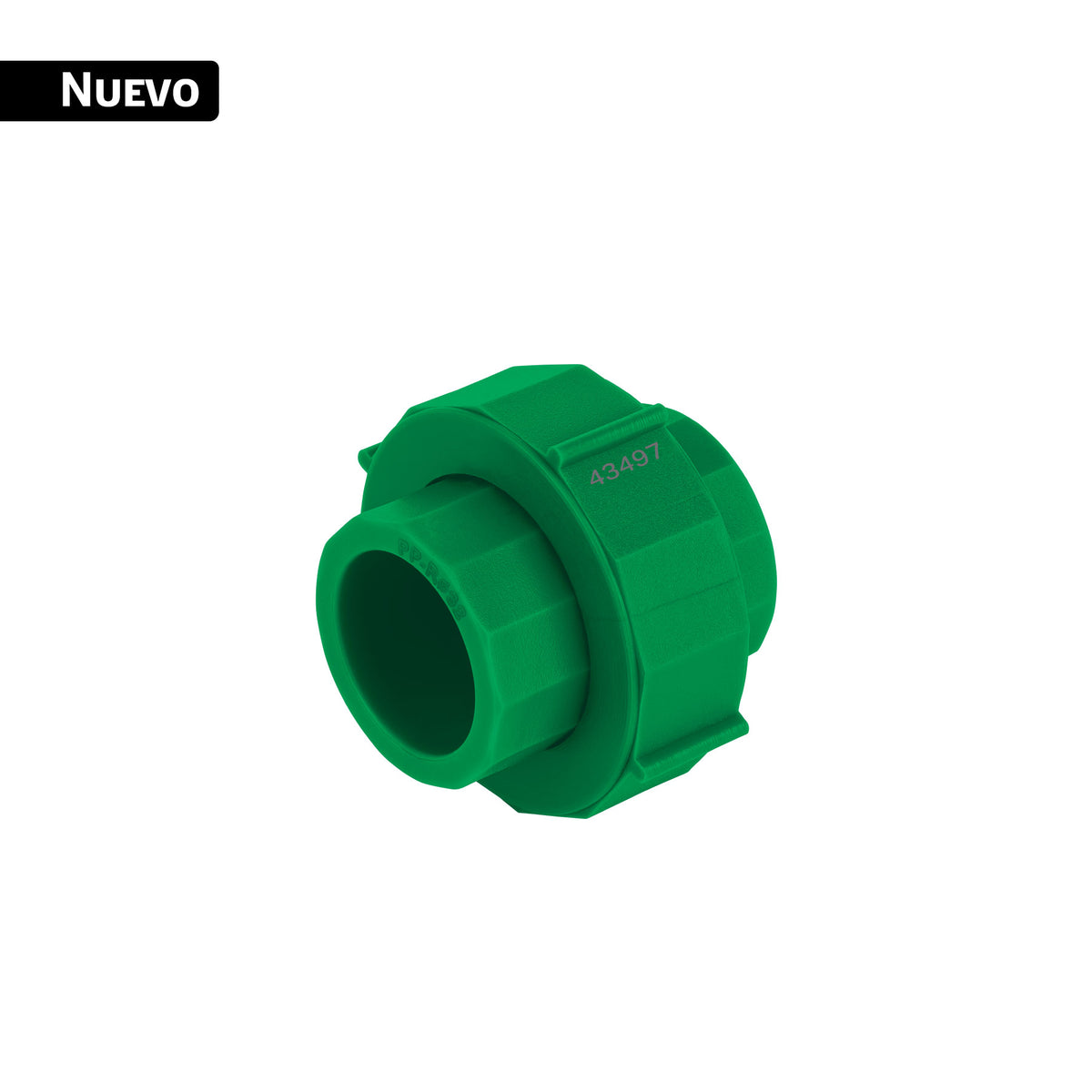 Tuerca unión PPR, plástica 1", FOSET