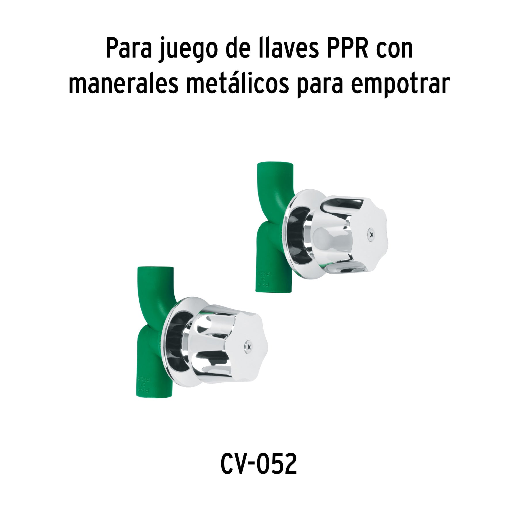 Juego 2 cartuchos cerámicos para llaves de empotrar PPR