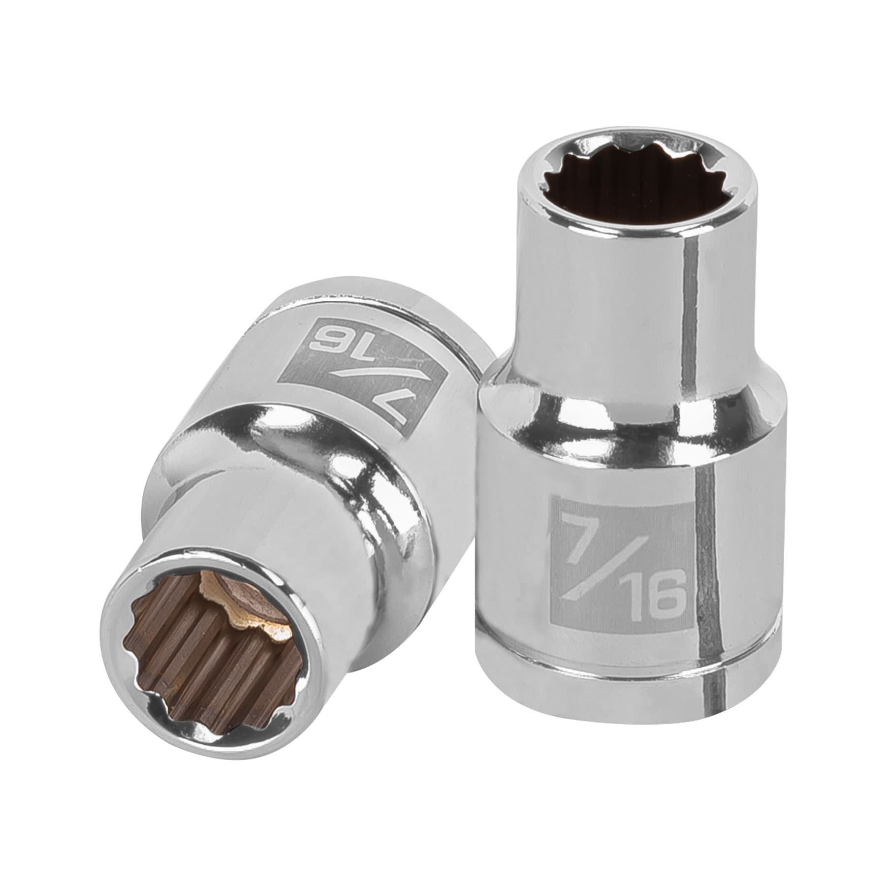Dado de 7/16", 12 puntas, cuadro 1/2", TRUPER