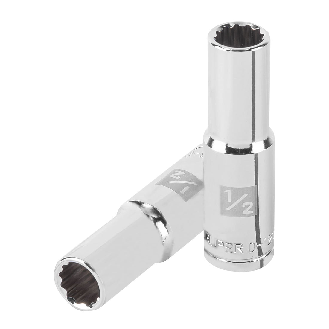 Dado largo de 1/2", 12 puntas, cuadro 1/2", TRUPER