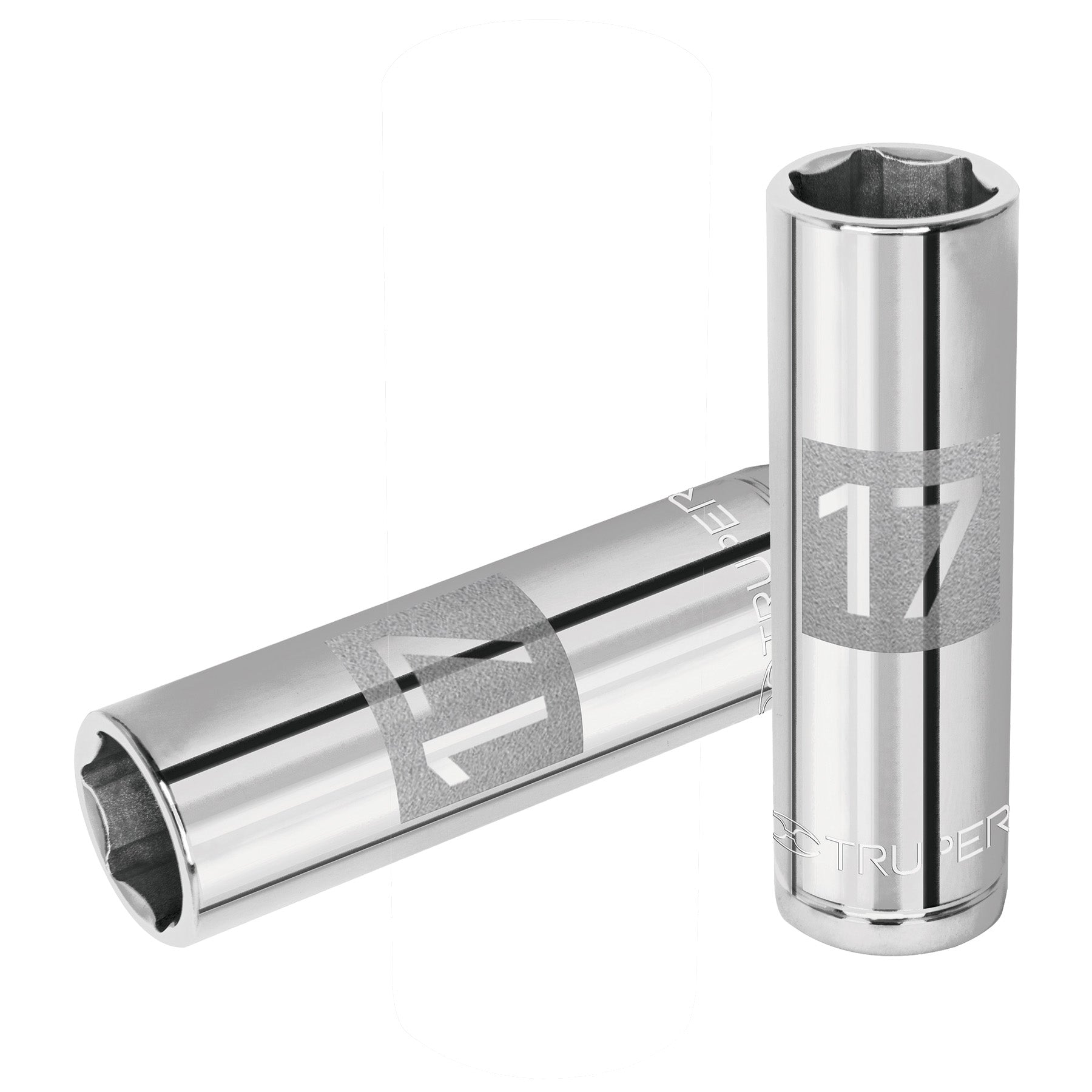 Dado largo de 17 mm, 6 puntas, cuadro 1/2", TRUPER