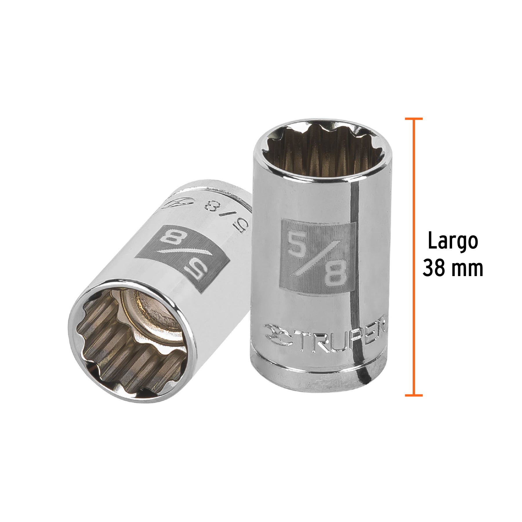 Dado de 5/8", 12 puntas, cuadro 1/2", TRUPER