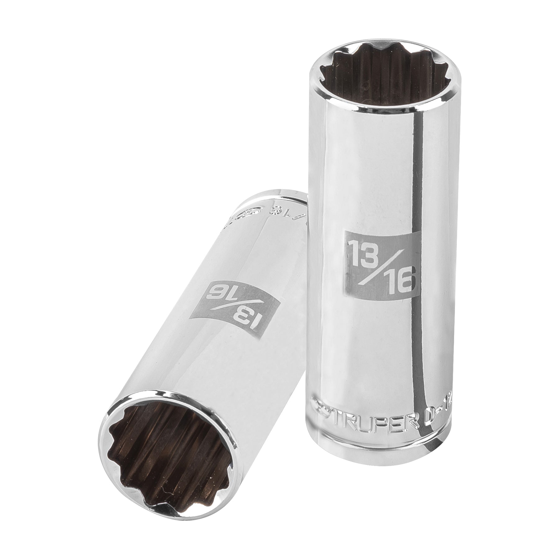 Dado largo de 13/16", 12 puntas, cuadro 1/2", TRUPER