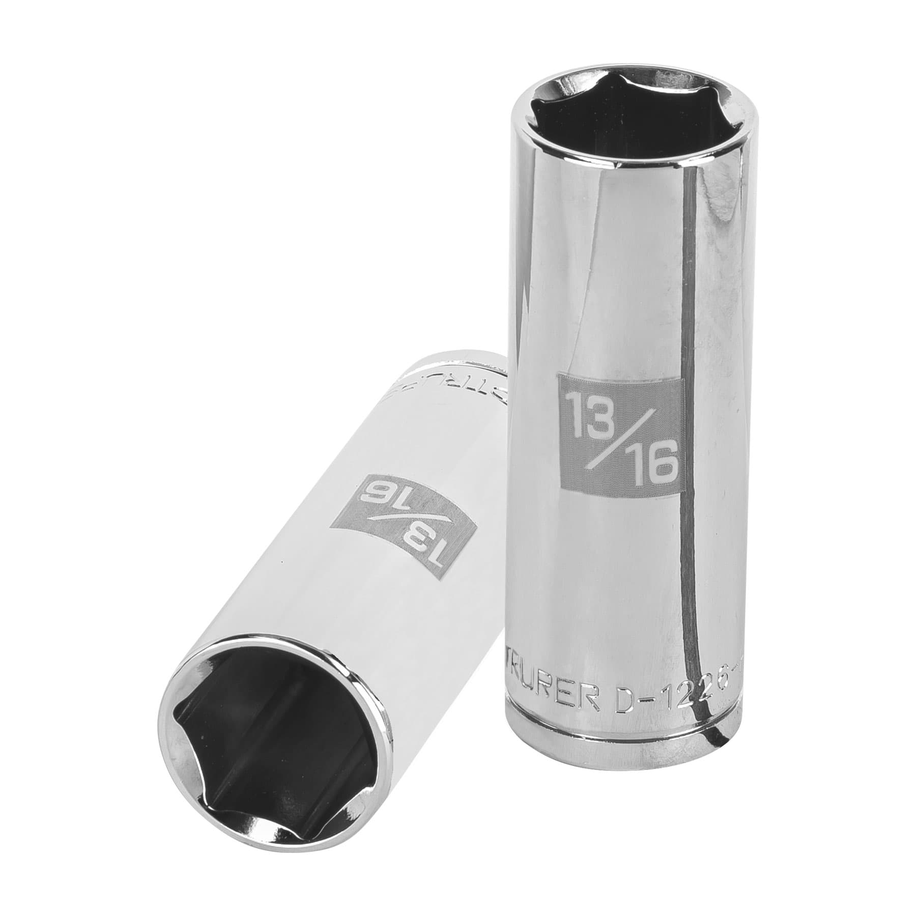 Dado largo de 13/16", 6 puntas, cuadro 1/2", TRUPER