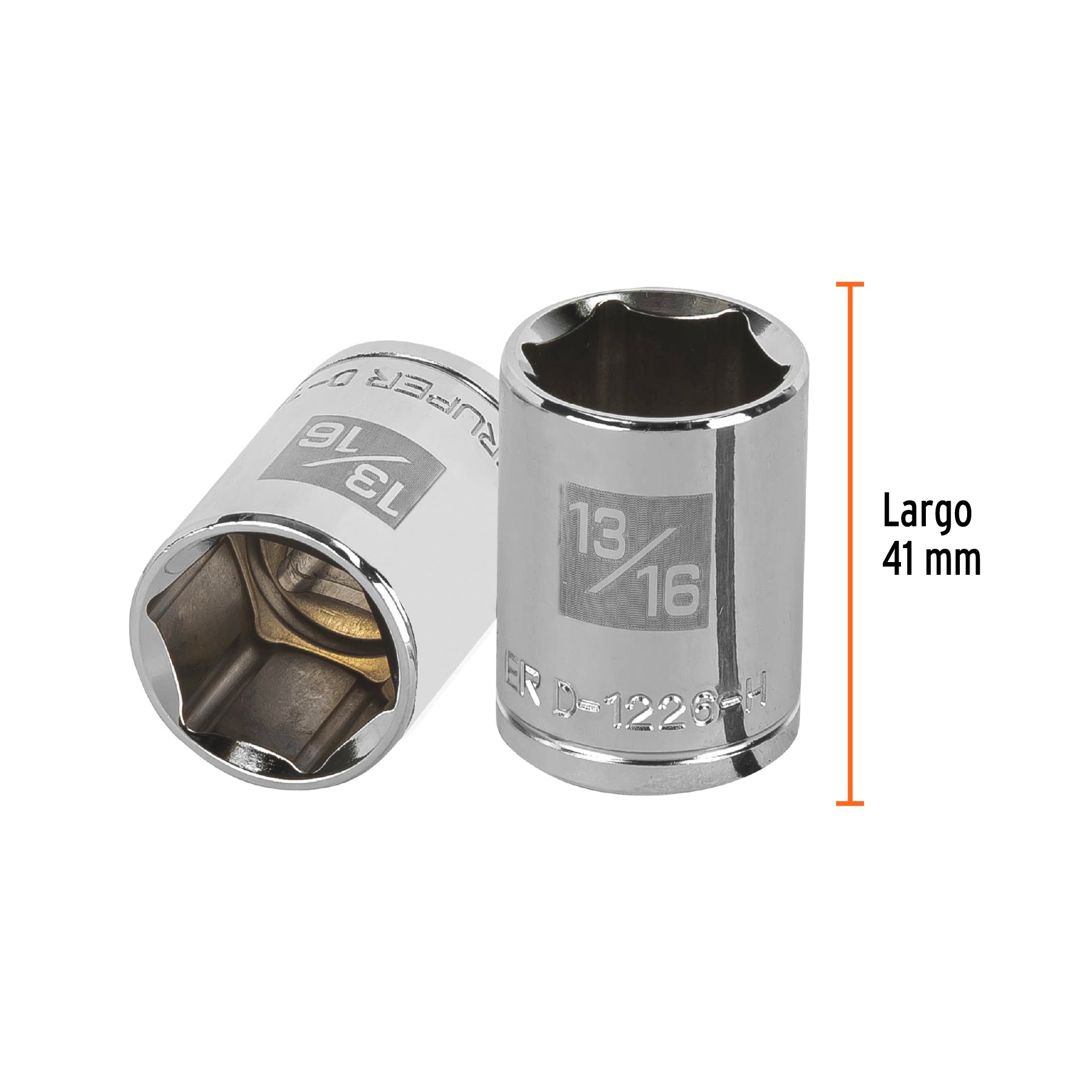 Dado de 13/16", 6 puntas, cuadro 1/2", TRUPER