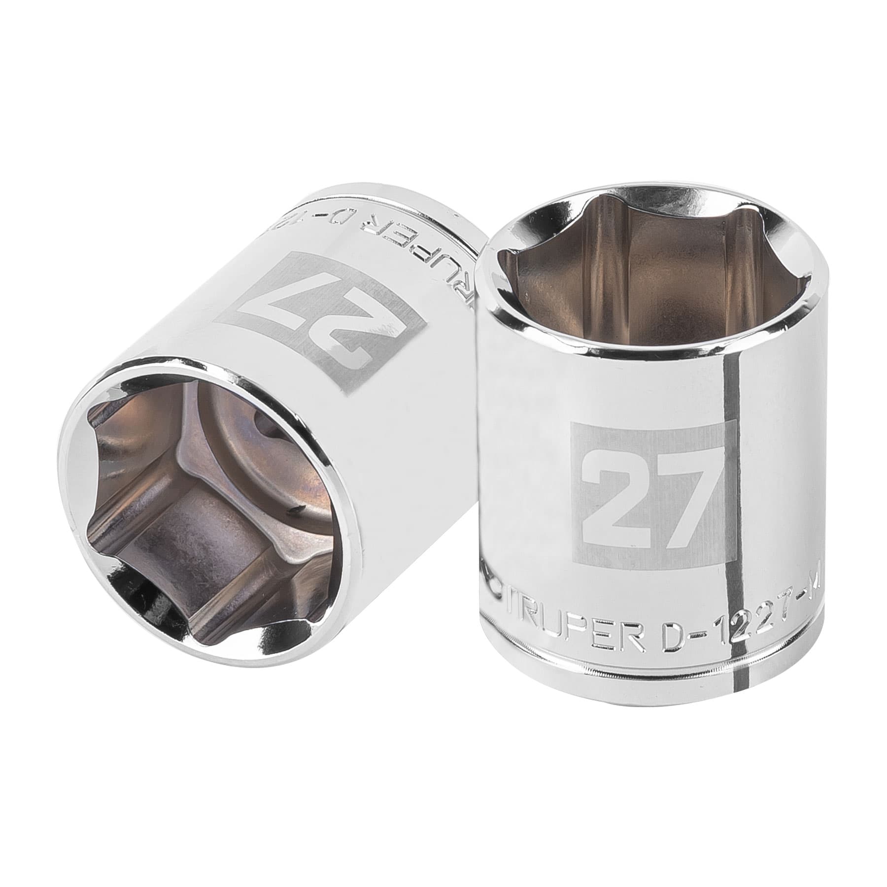 Dado de 27 mm, 6 puntas, cuadro 1/2", TRUPER