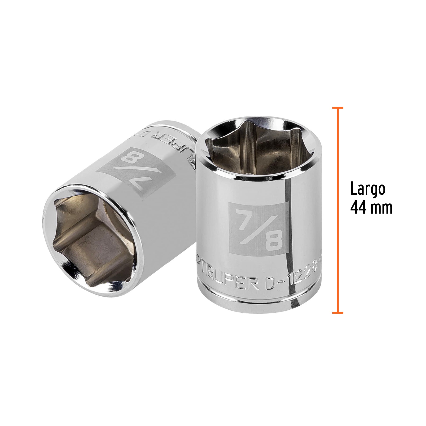 Dado de 7/8", 6 puntas, cuadro 1/2", TRUPER