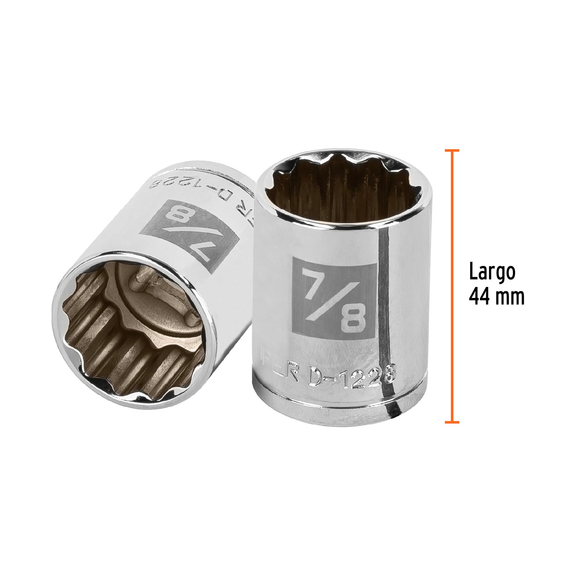 Dado de 7/8", 12 puntas, cuadro 1/2", TRUPER