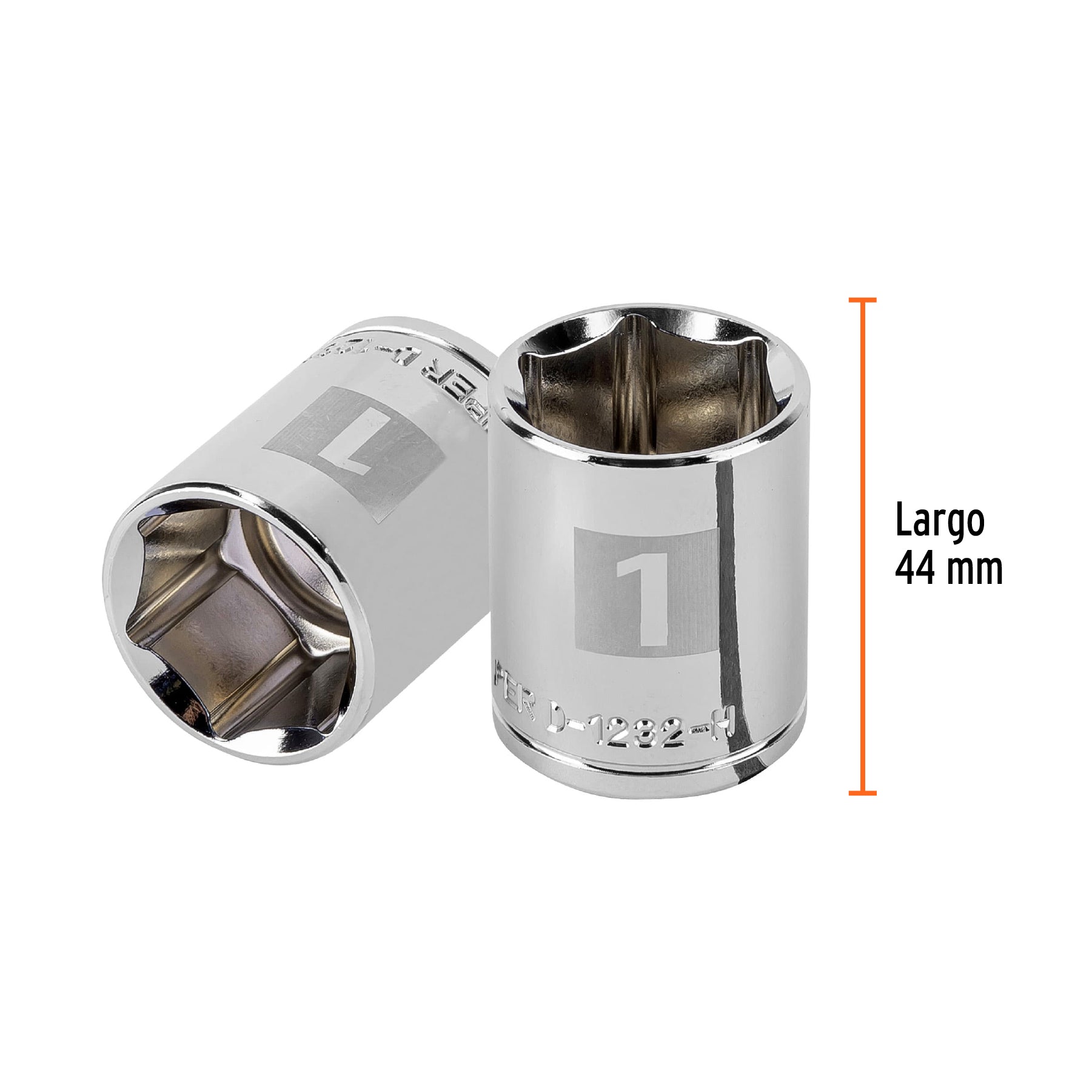 Dado de 1", 6 puntas, cuadro 1/2", TRUPER