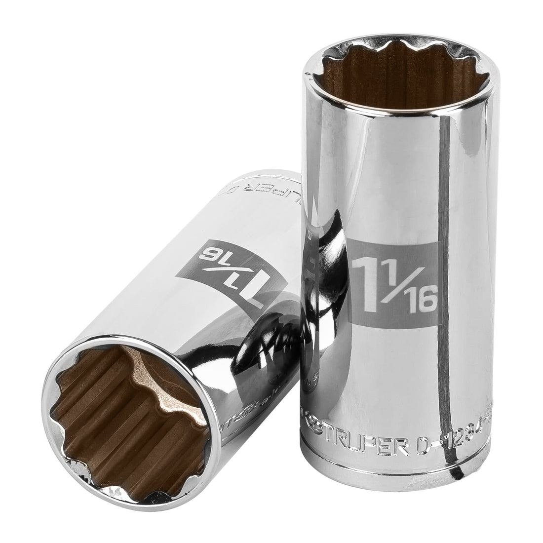 Dado largo de 1-1/16", 12 puntas, cuadro 1/2", TRUPER