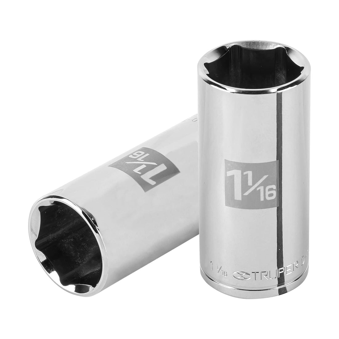 Dado largo de 1-1/16", 6 puntas, cuadro 1/2", TRUPER