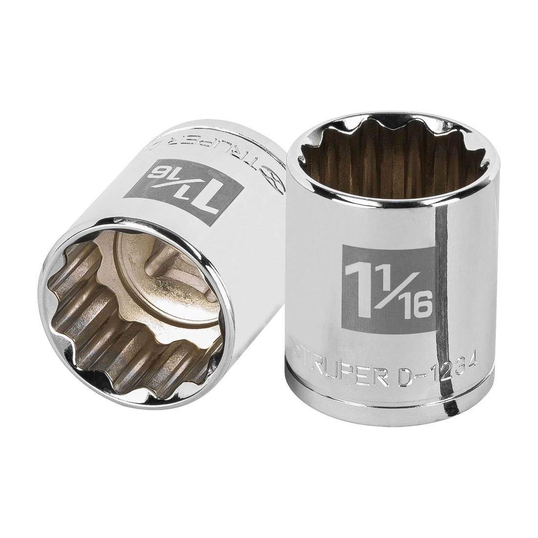 Dado de 1-1/16", 12 puntas, cuadro 1/2", TRUPER