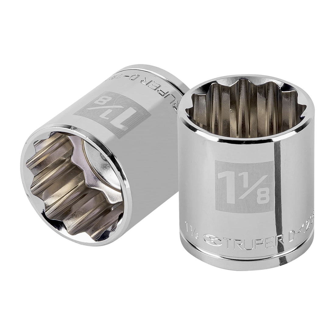 Dado de 1-1/8", 12 puntas, cuadro 1/2", TRUPER