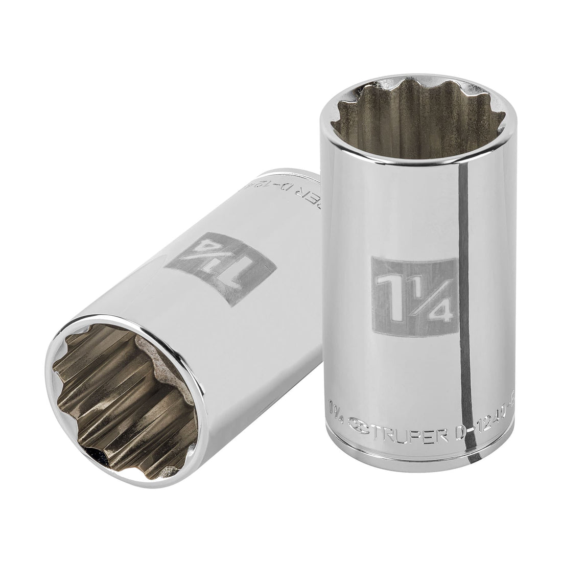 Dado largo de 1-1/4" 12 puntas, cuadro 1/2", TRUPER