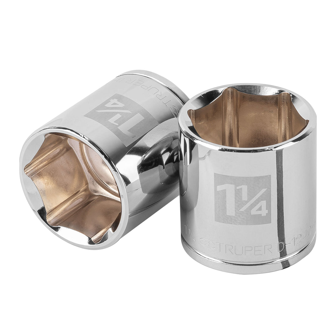 Dado de 1-1/4", 6 puntas, cuadro 1/2", TRUPER