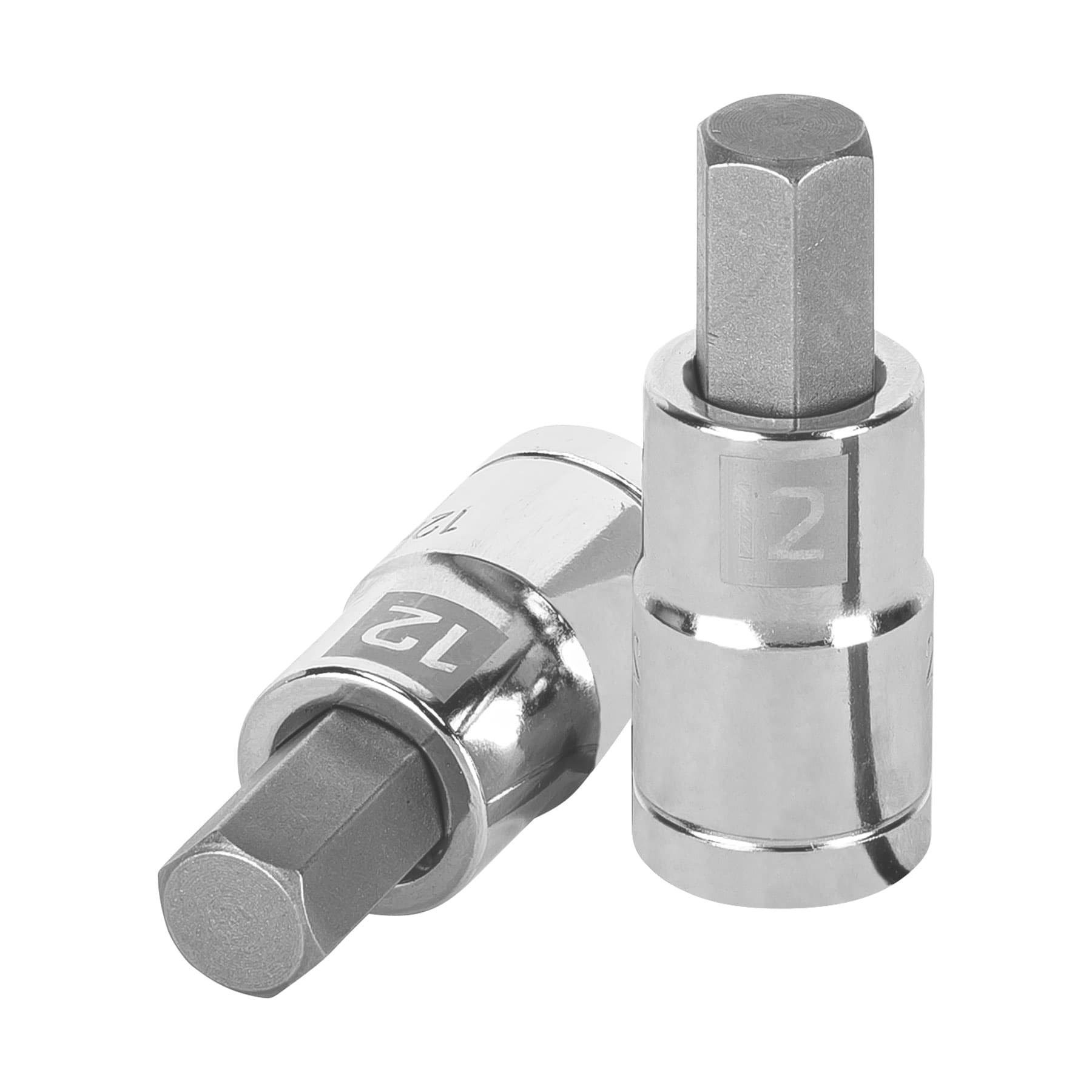 Dado punta hexagonal de 12 mm, cuadro 1/2", TRUPER