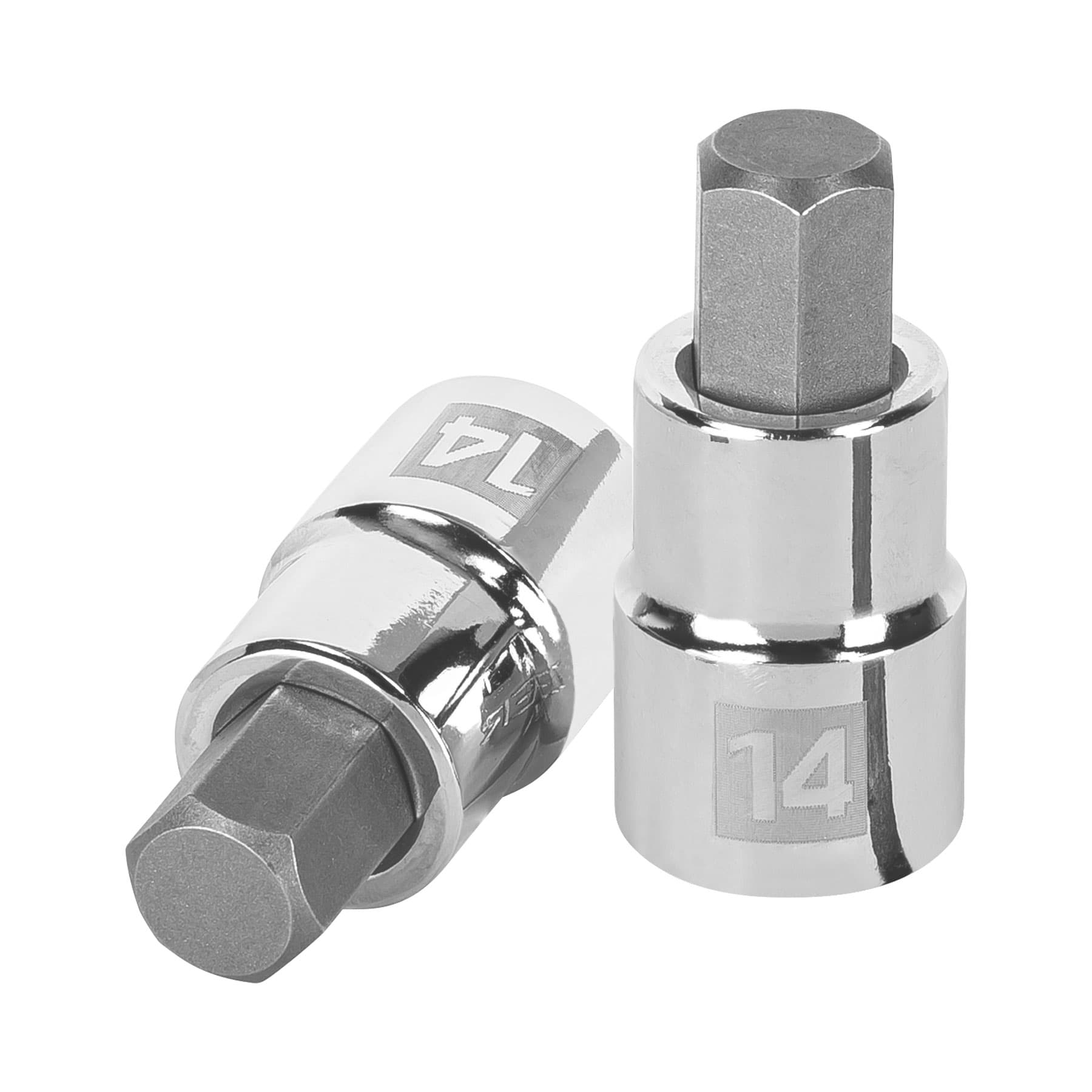 Dado punta hexagonal de 14 mm, cuadro 1/2", TRUPER