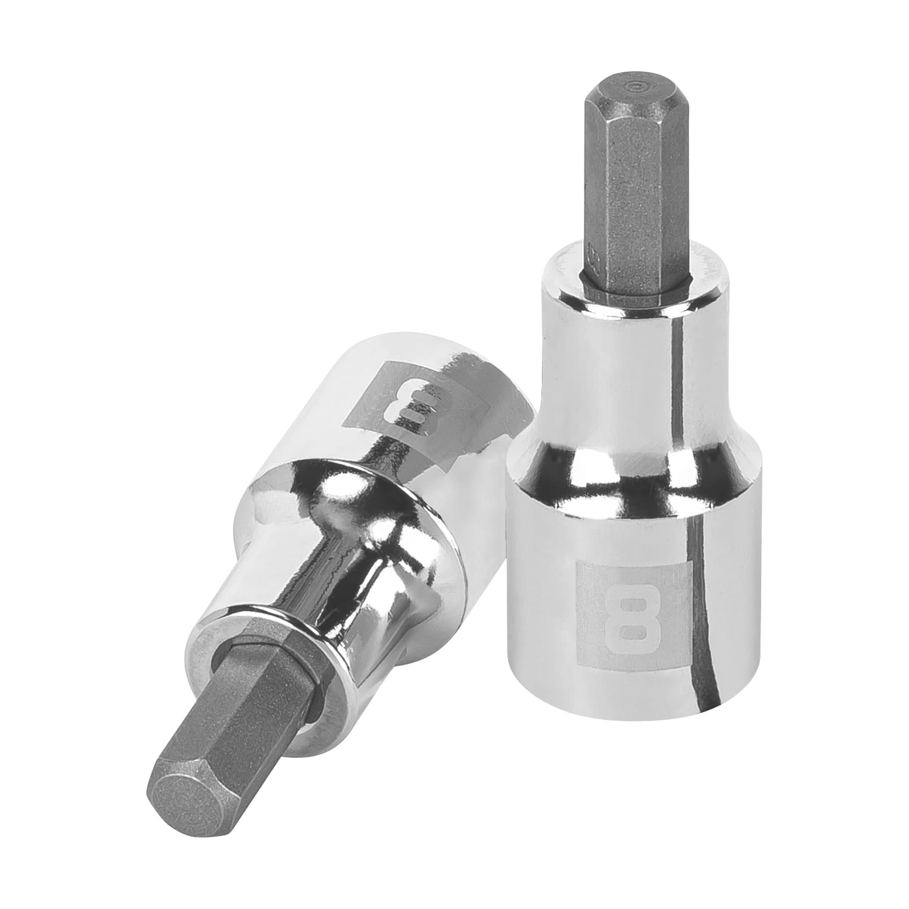 Dado punta hexagonal de 8 mm, cuadro 1/2", TRUPER