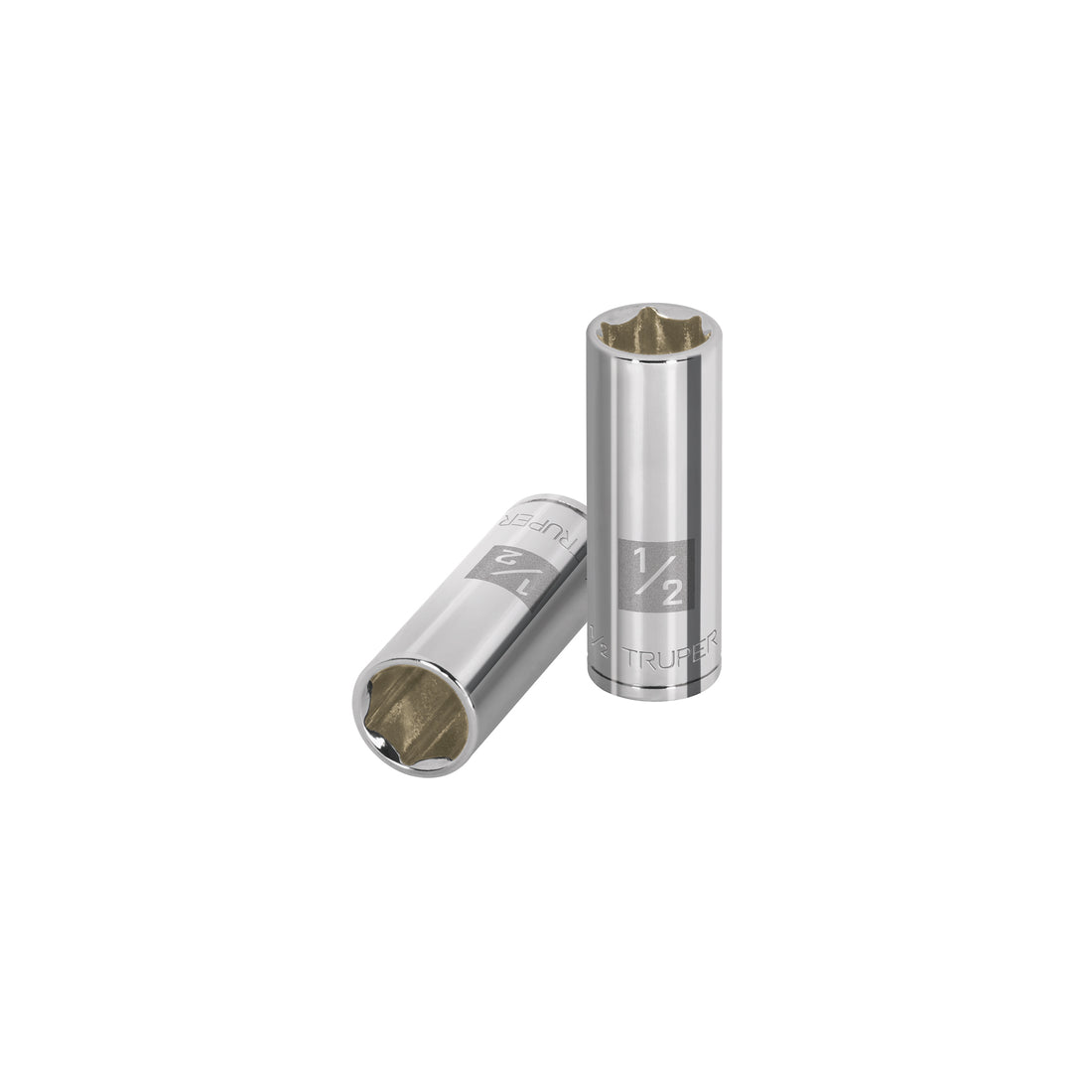 Dado largo de 1/2", 6 puntas, cuadro 1/4", TRUPER