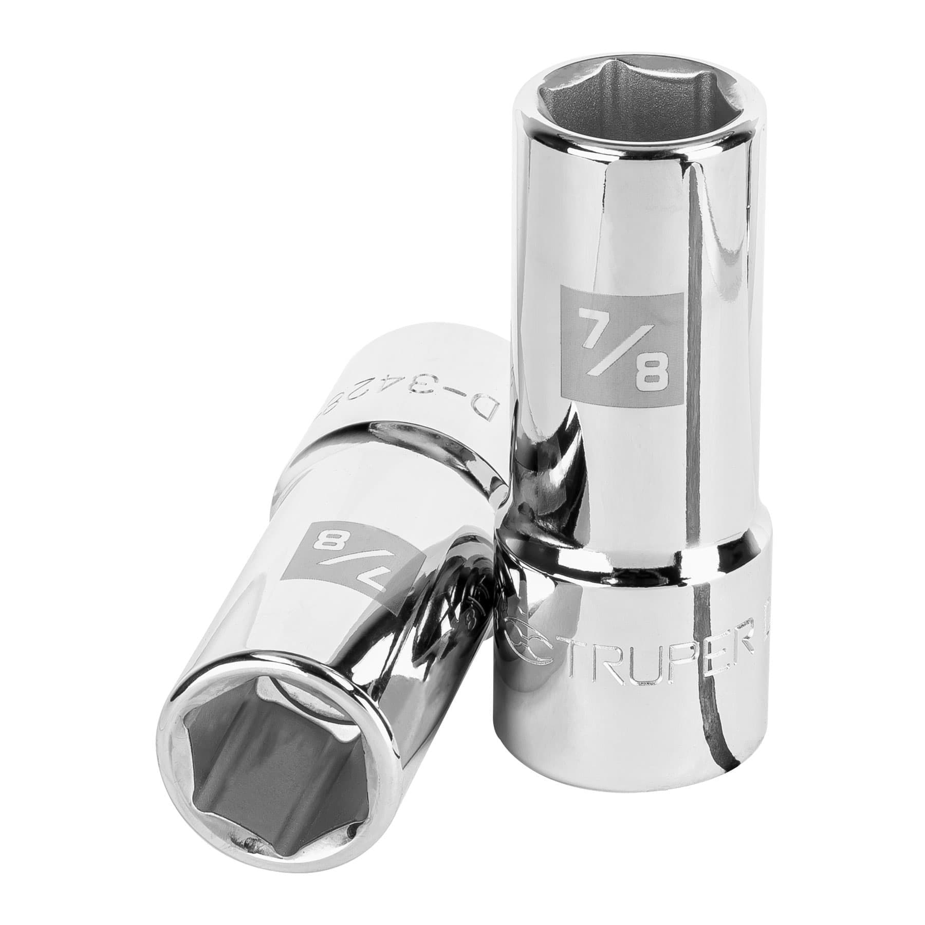 Dado largo de 7/8", 6 puntas, cuadro 3/4", TRUPER