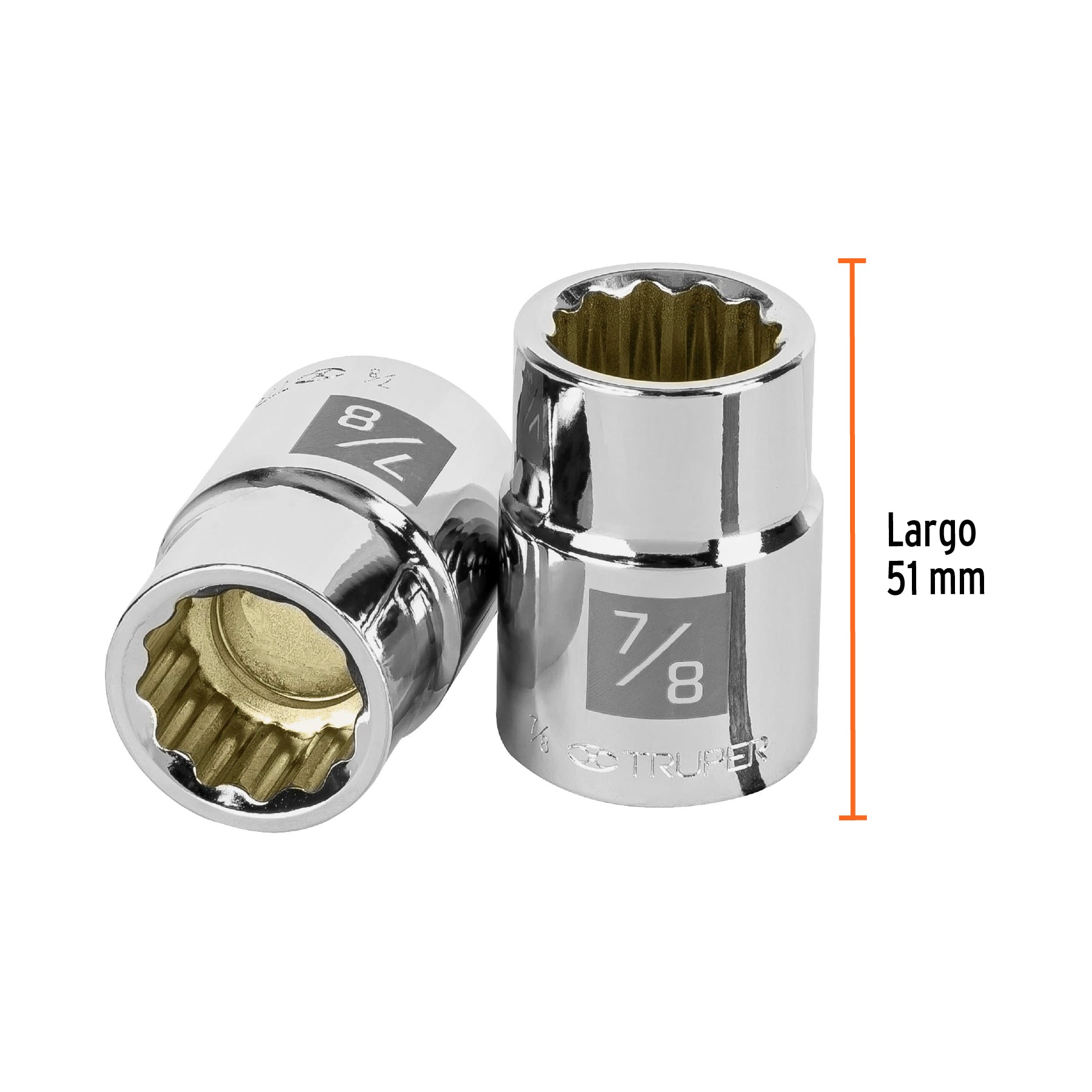 Dado de 7/8", 12 puntas, cuadro 3/4", TRUPER