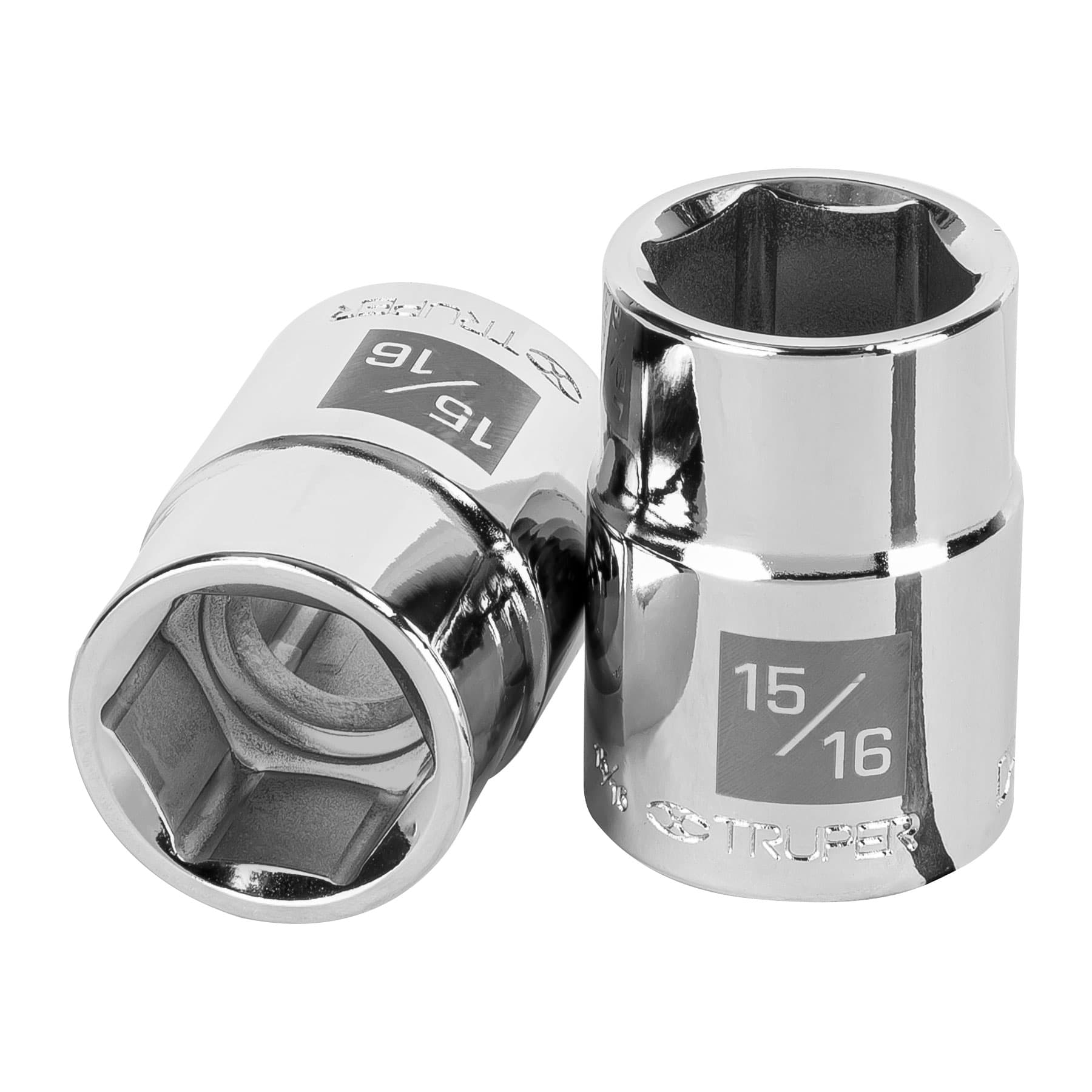 Dado de 15/16", 6 puntas, cuadro 3/4", TRUPER