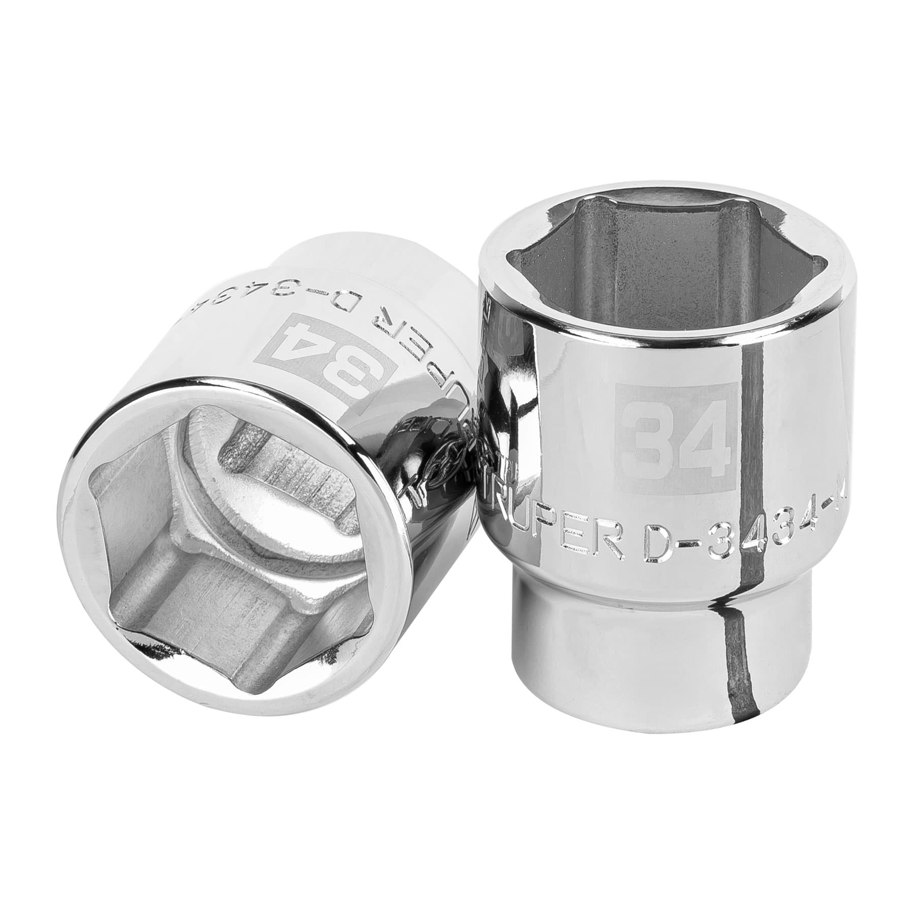 Dado de 34 mm, 6 puntas, cuadro 3/4", TRUPER