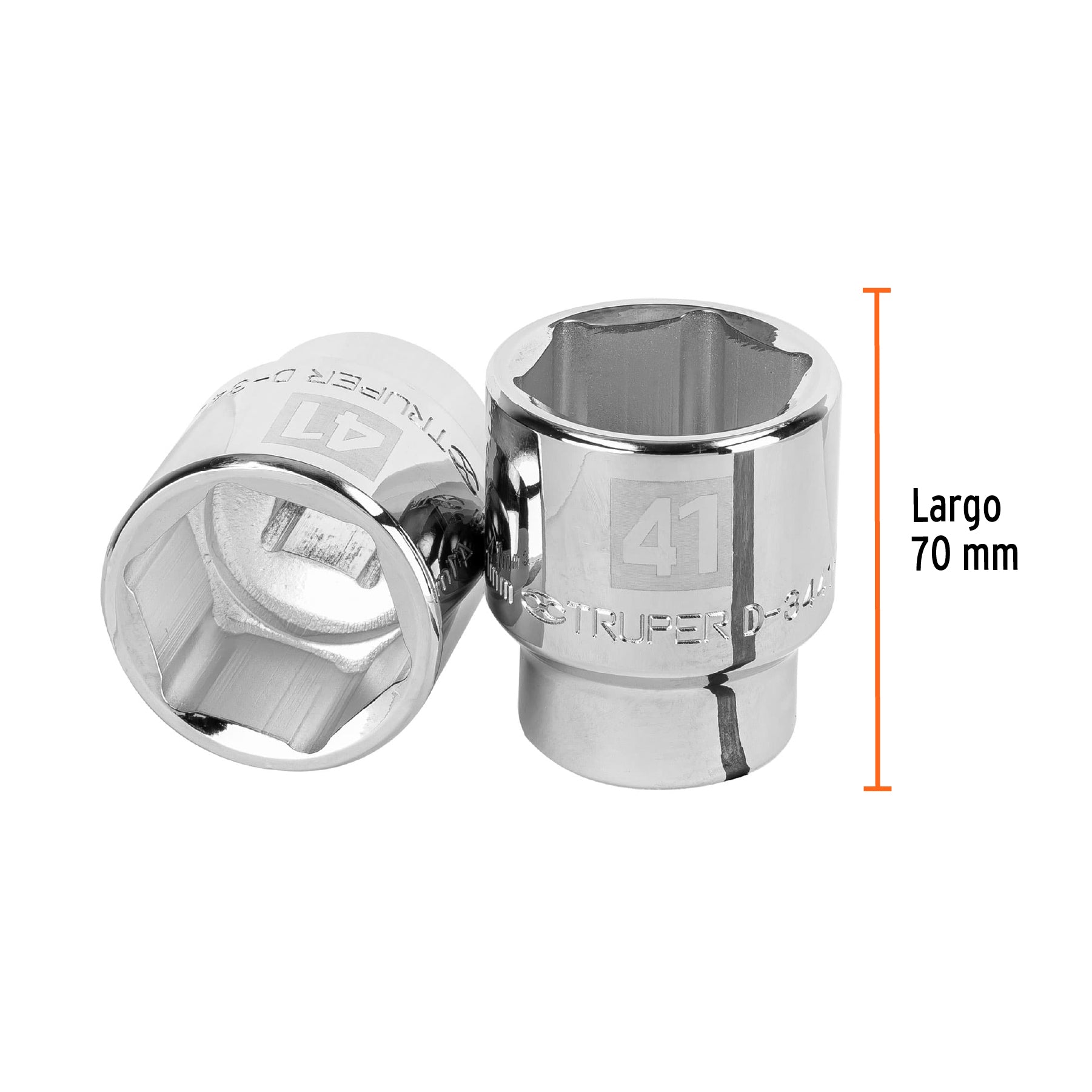 Dado de 41 mm, 6 puntas, cuadro 3/4", TRUPER