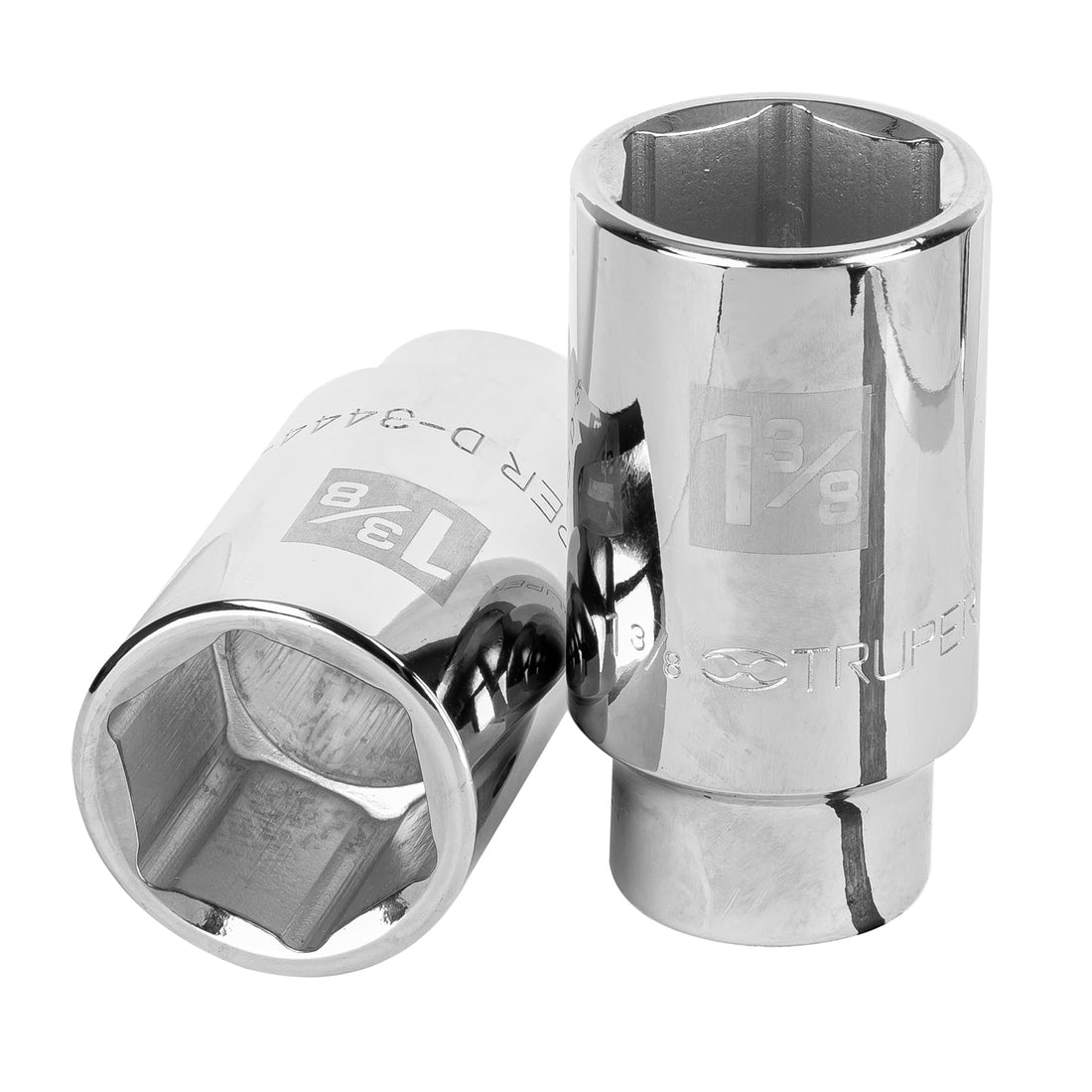 Dado largo de 1 3/8", 6 puntas, cuadro 3/4", TRUPER