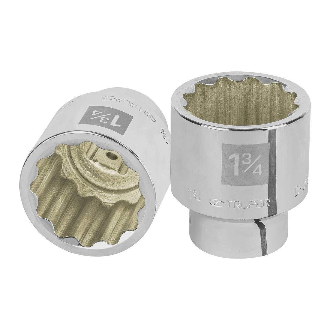 Dado de 1-3/4", 12 puntas, cuadro 3/4", TRUPER
