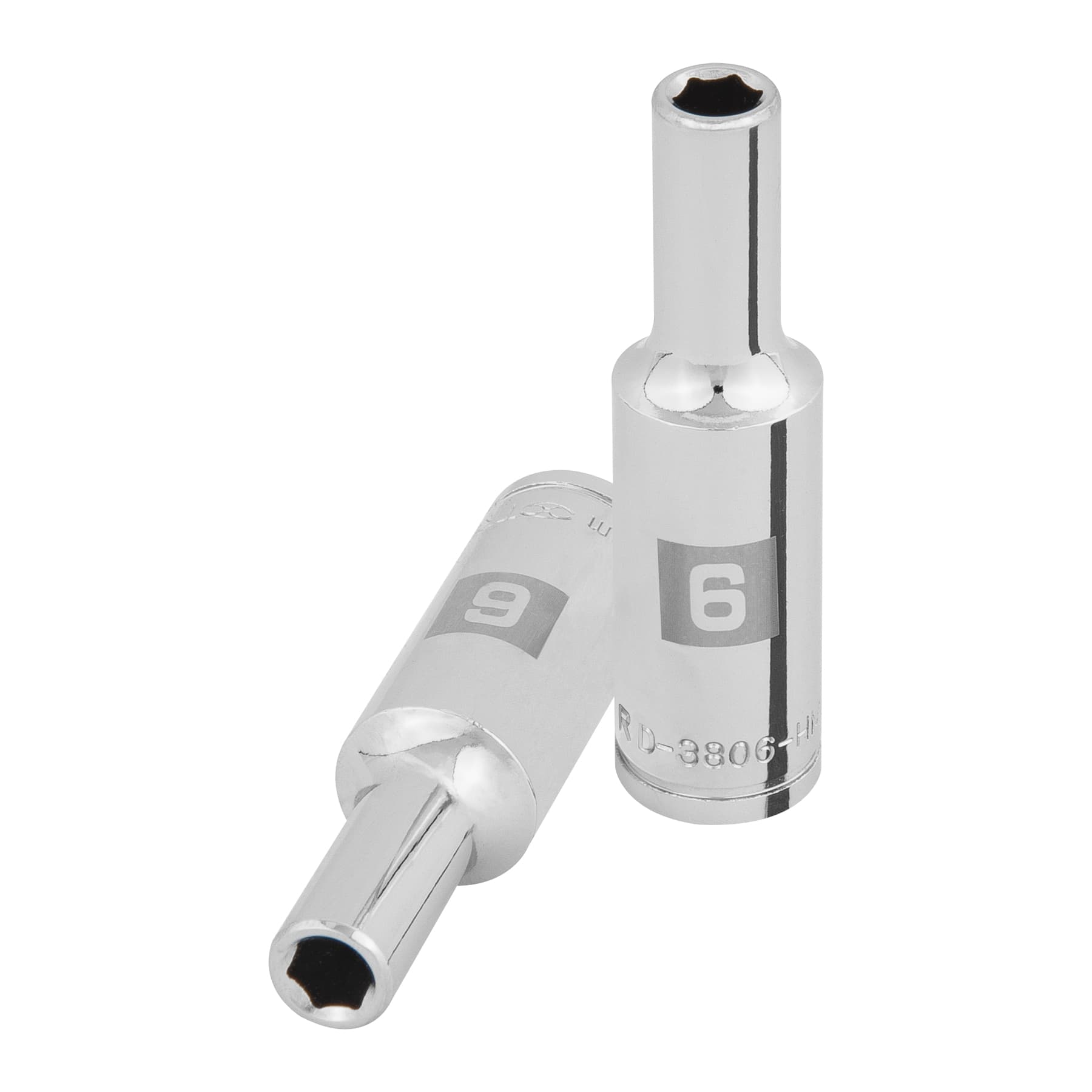 Dado largo de 6 mm, 6 puntas, cuadro 3/8", TRUPER