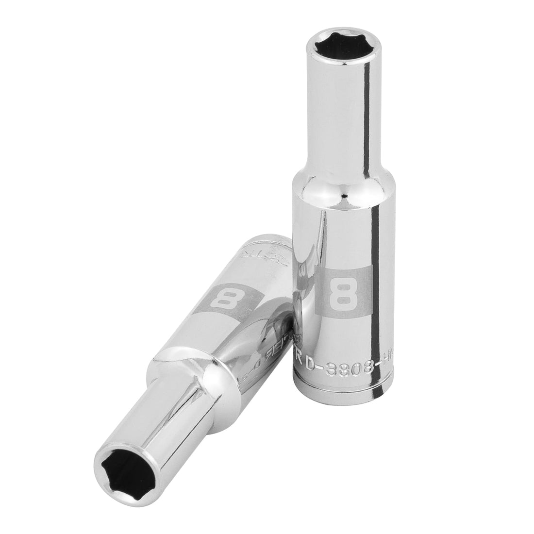 Dado largo de 8 mm, 6 puntas, cuadro 3/8", TRUPER
