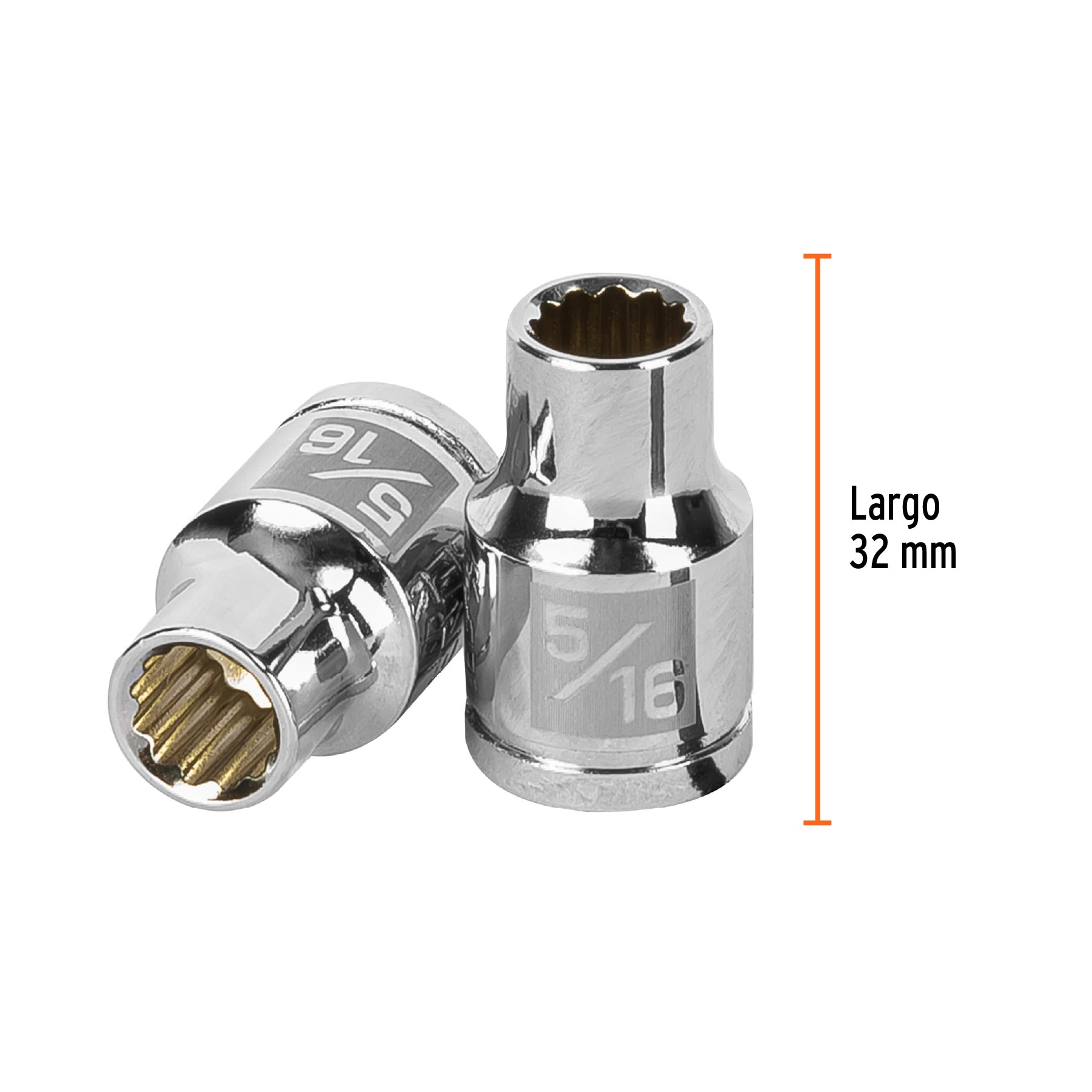 Dado de 5/16", 12 puntas, cuadro 3/8", TRUPER