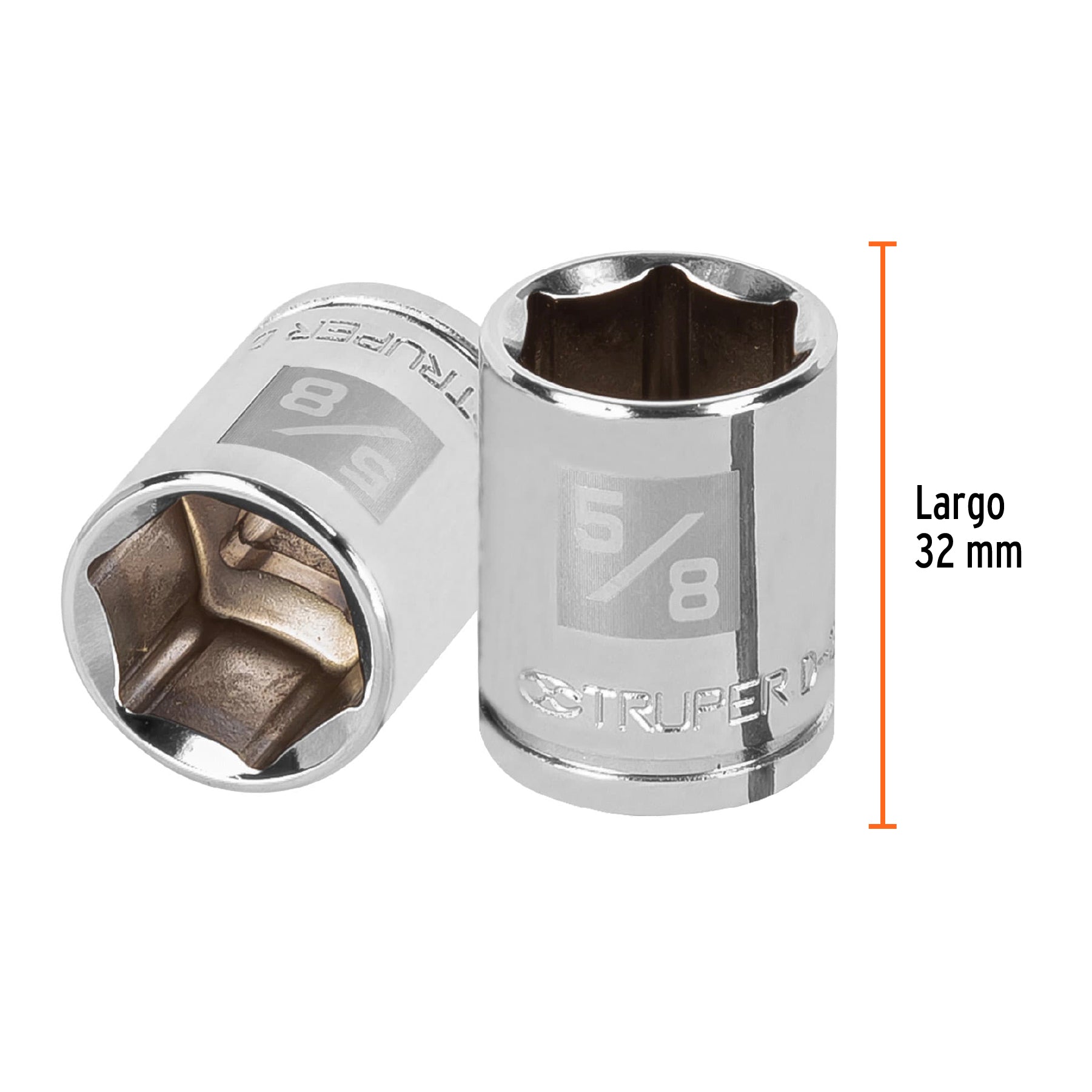 Dado de 5/8", 6 puntas, cuadro 3/8", TRUPER