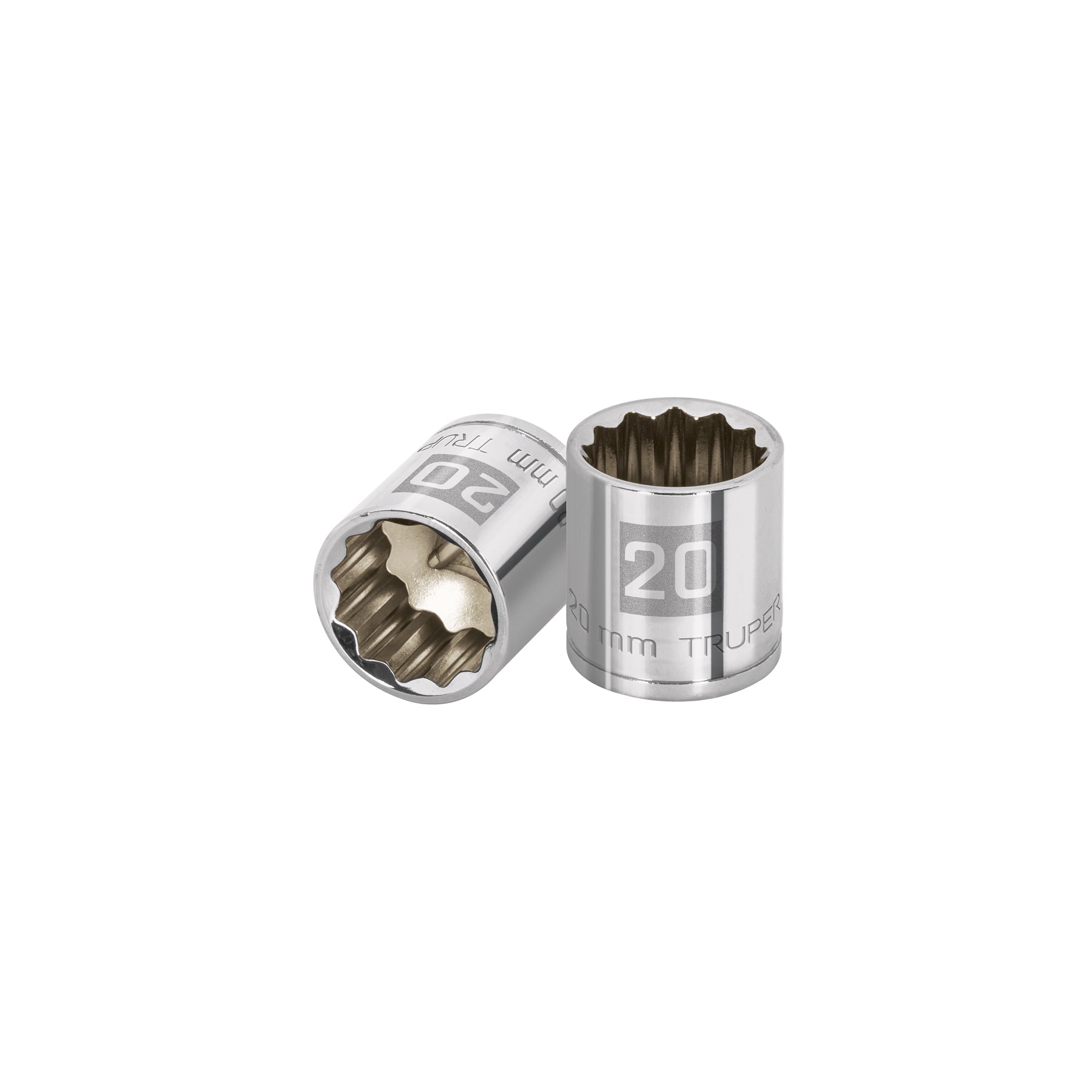 Dado de 20 mm, 12 puntas, cuadro 3/8", TRUPER
