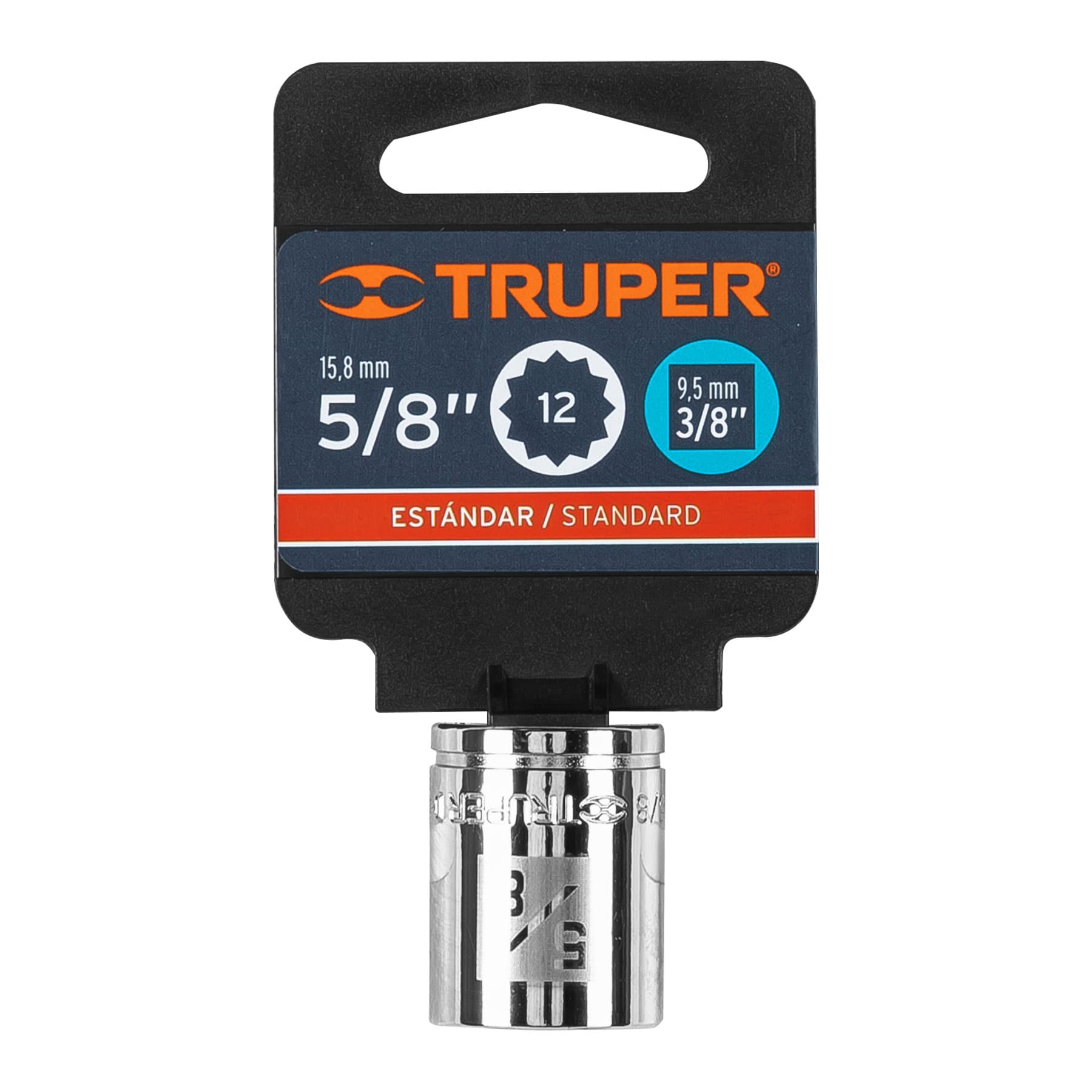 Dado de 5/8", 12 puntas, cuadro 3/8", TRUPER