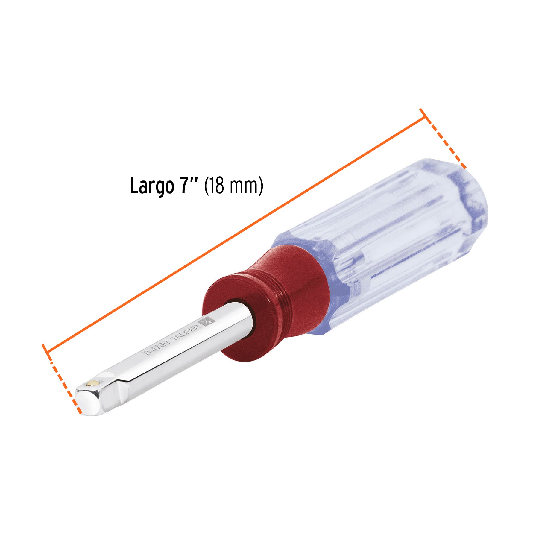 Desarmador de 7" para dados cuadro 1/4", TRUPER