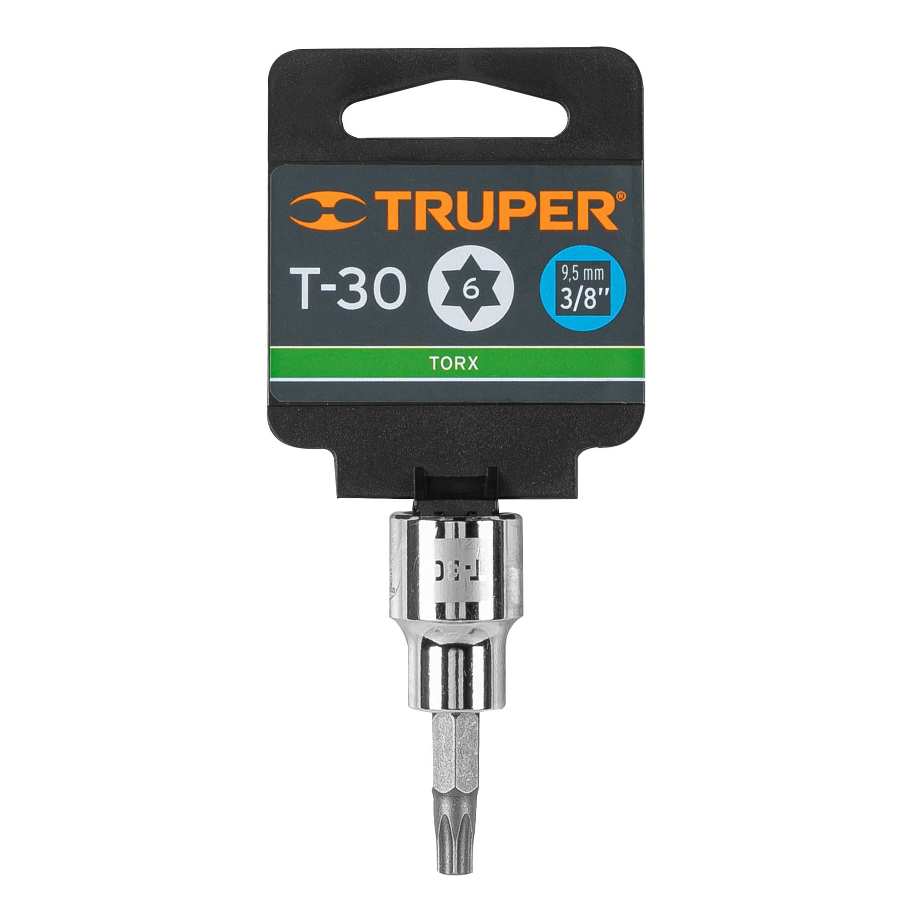 Dado punta torx T-30, cuadro 3/8", TRUPER