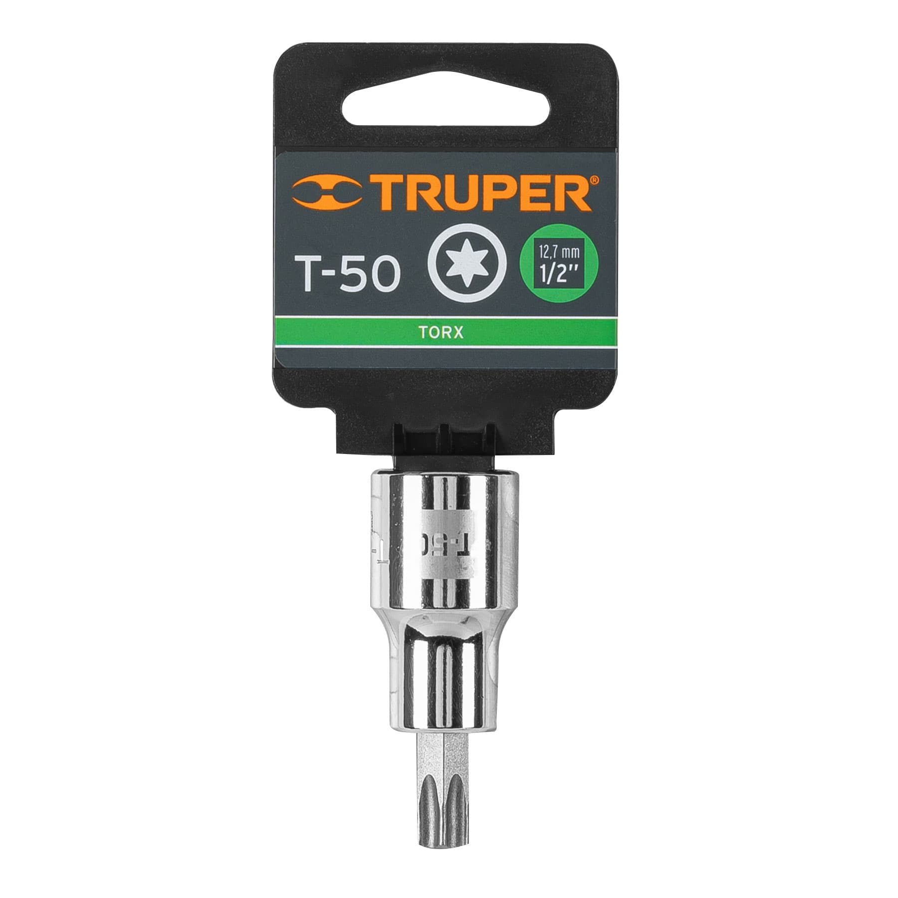 Dado punta torx T-50, cuadro 1/2", TRUPER