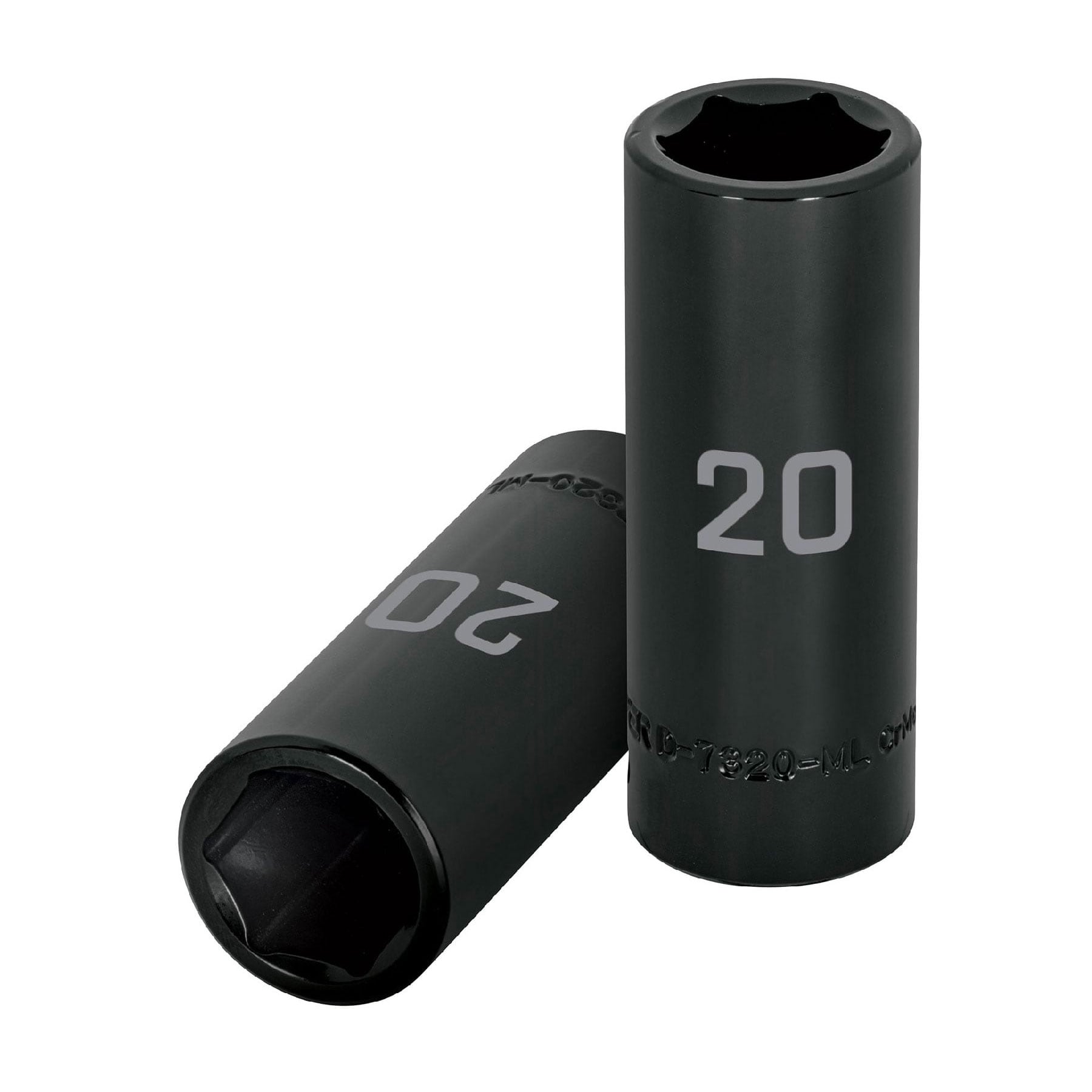 Dado largo cuadro 1/2" de impacto 6 puntas de 20 mm, TRUPER