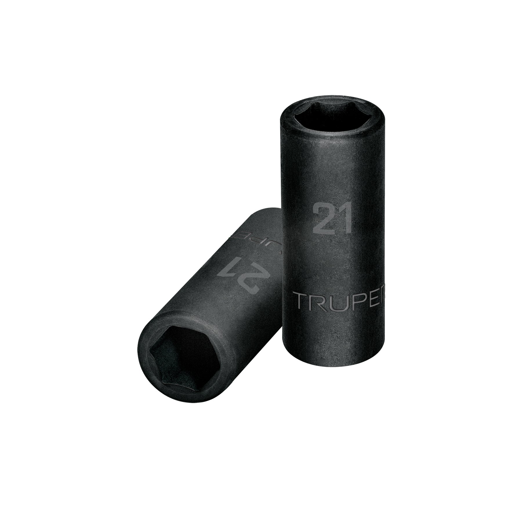 Dado largo cuadro 1/2" de impacto 6 puntas de 21 mm, TRUPER
